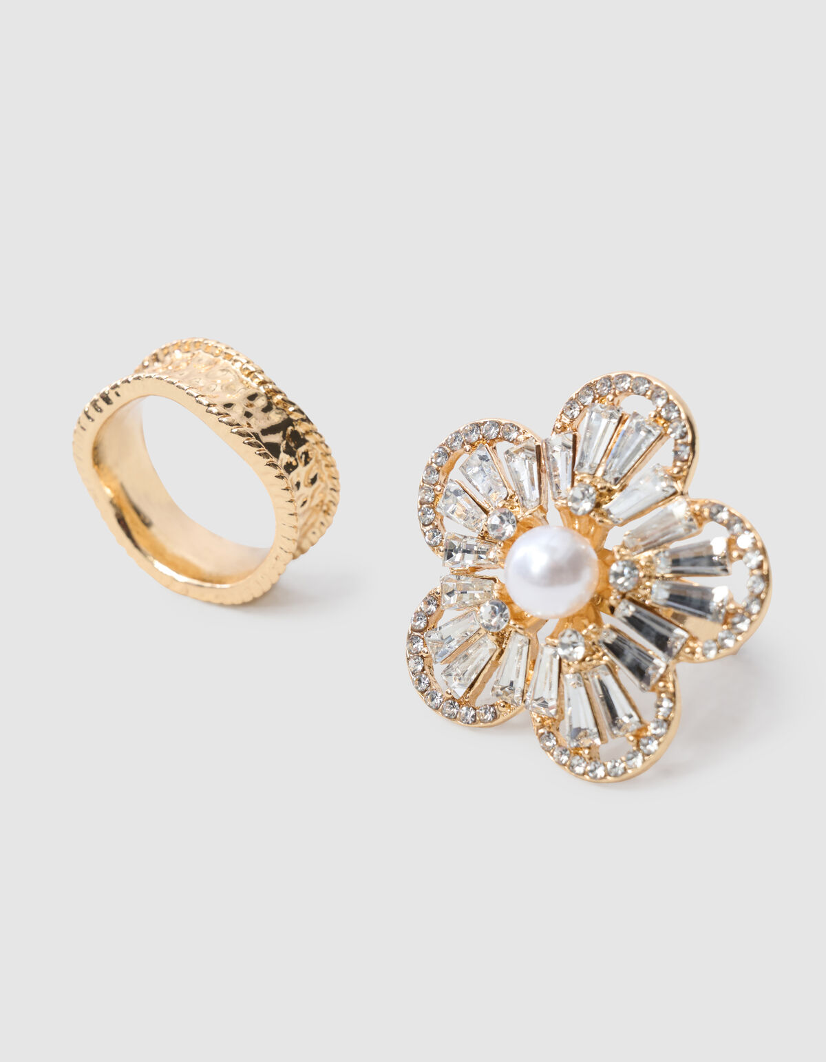 Strass-Schal-Anh&auml;nger-Set Gold SHOEBY ACCESSOIRES