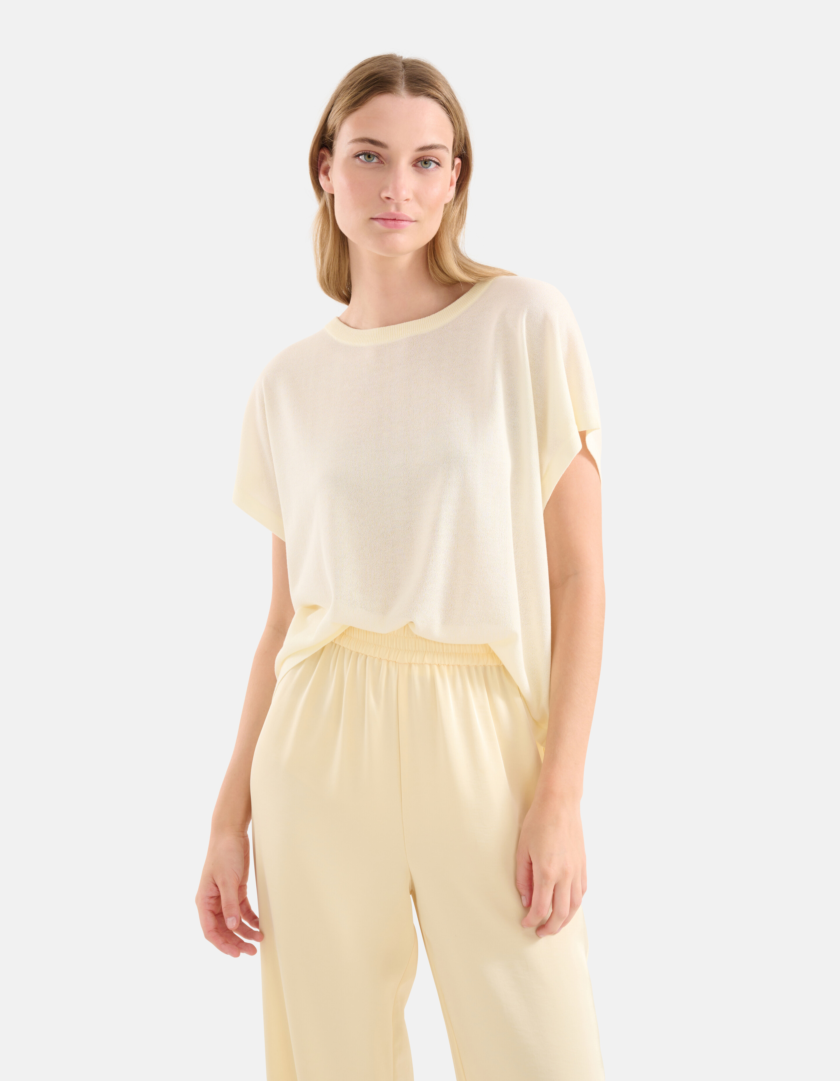 Lose geschnittenes T-Shirt hellgelb SHOEBY WOMEN