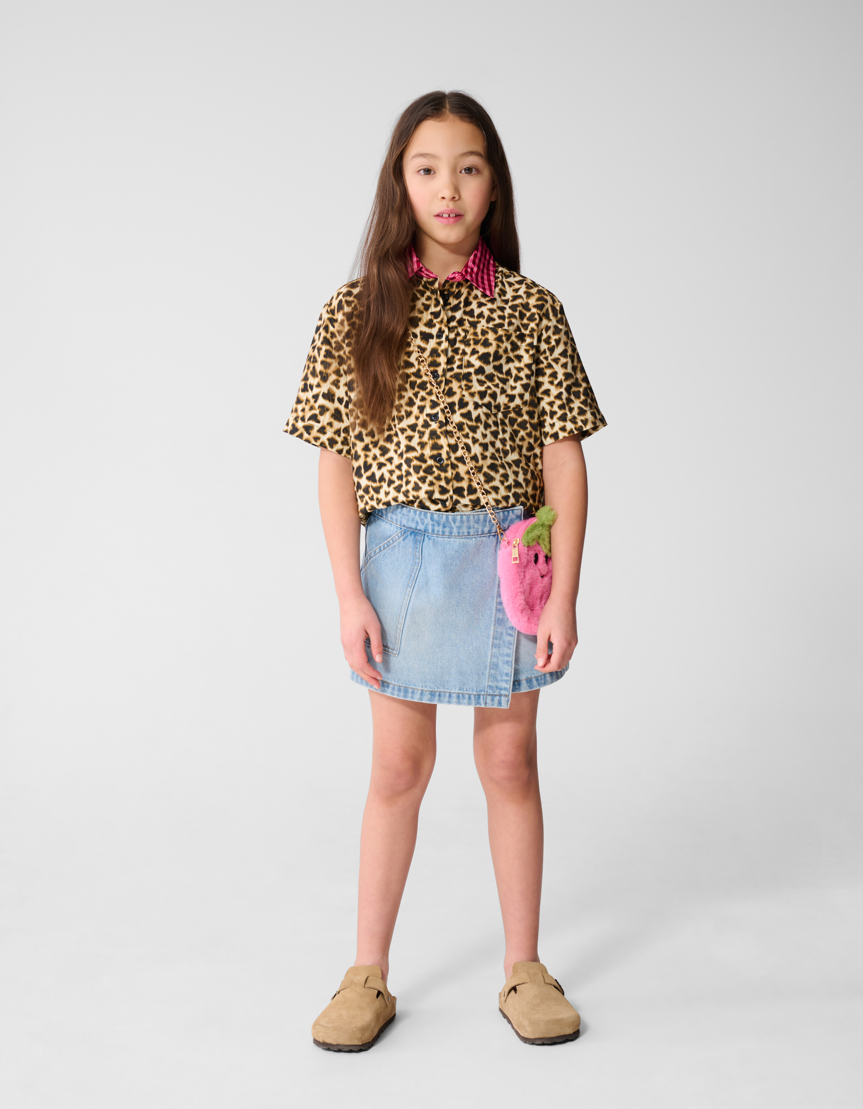 Leopardenbluse in Hellbraun SHOEBY GIRLS