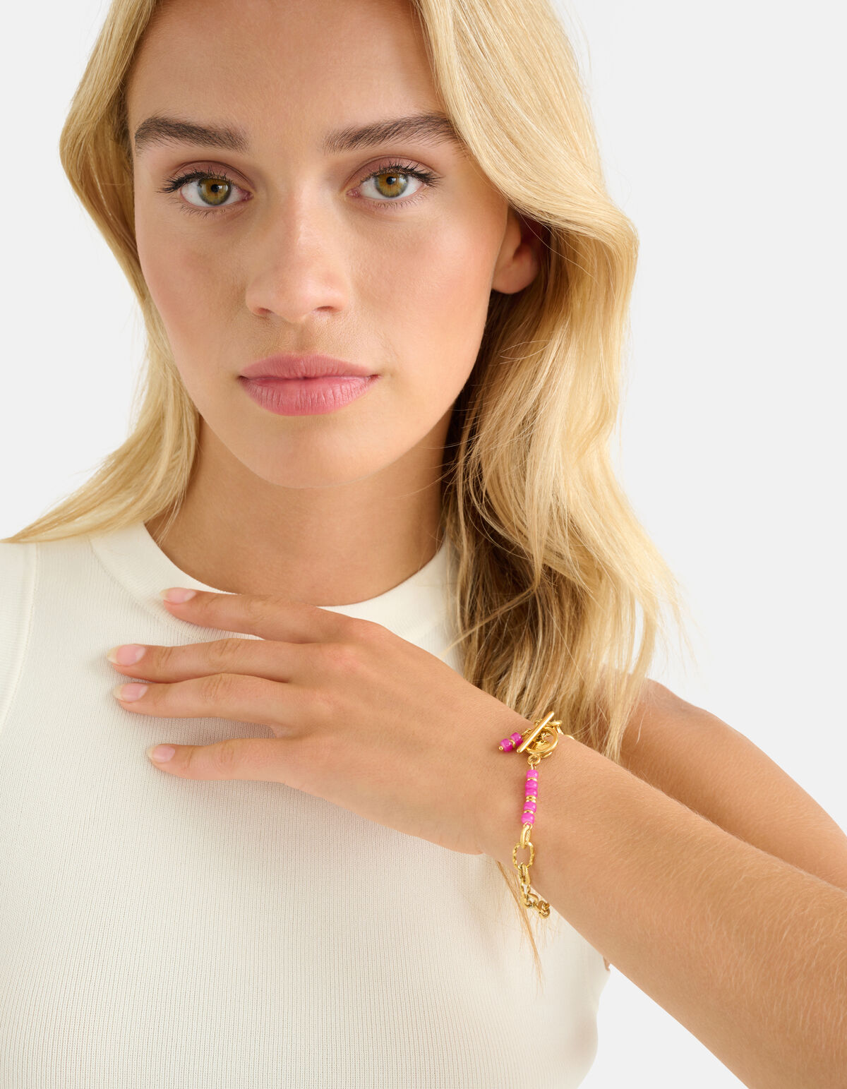Perlenketten-Armband Gold SHOEBY ACCESSOIRES