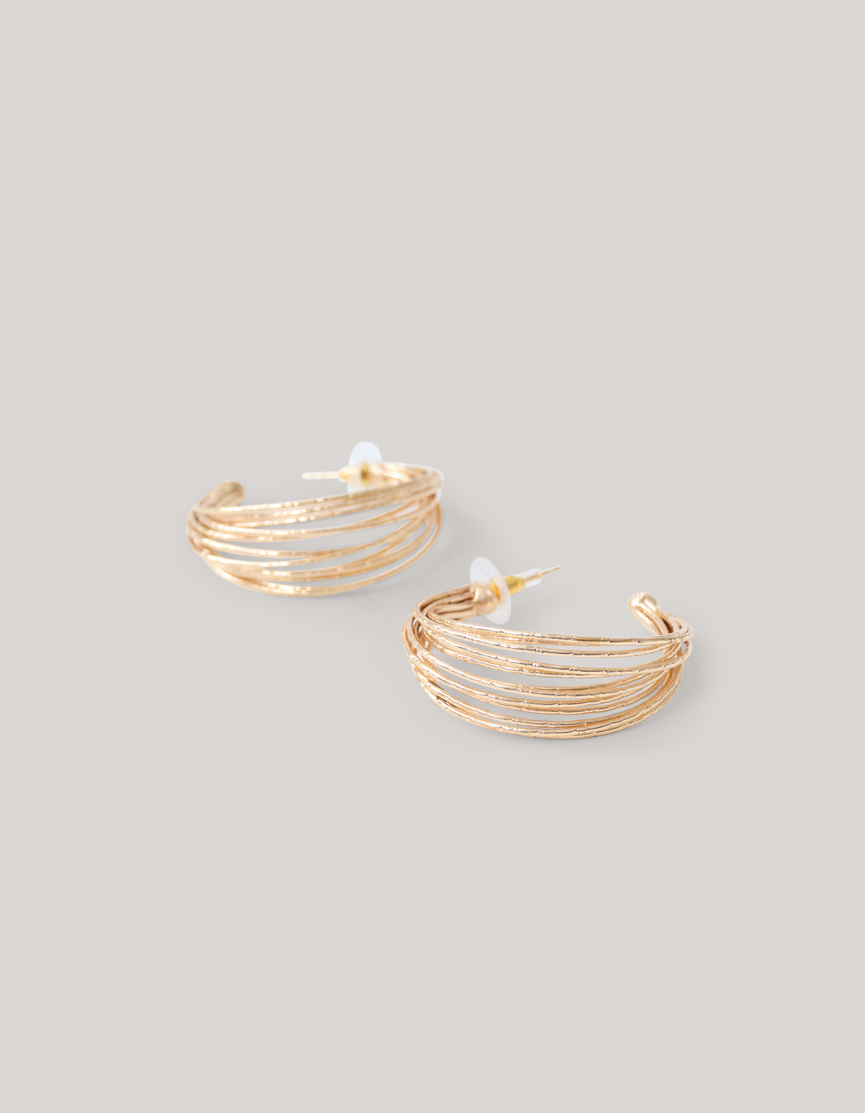 Multi Cord Hoop Ohrringe Gold SHOEBY ACCESSOIRES