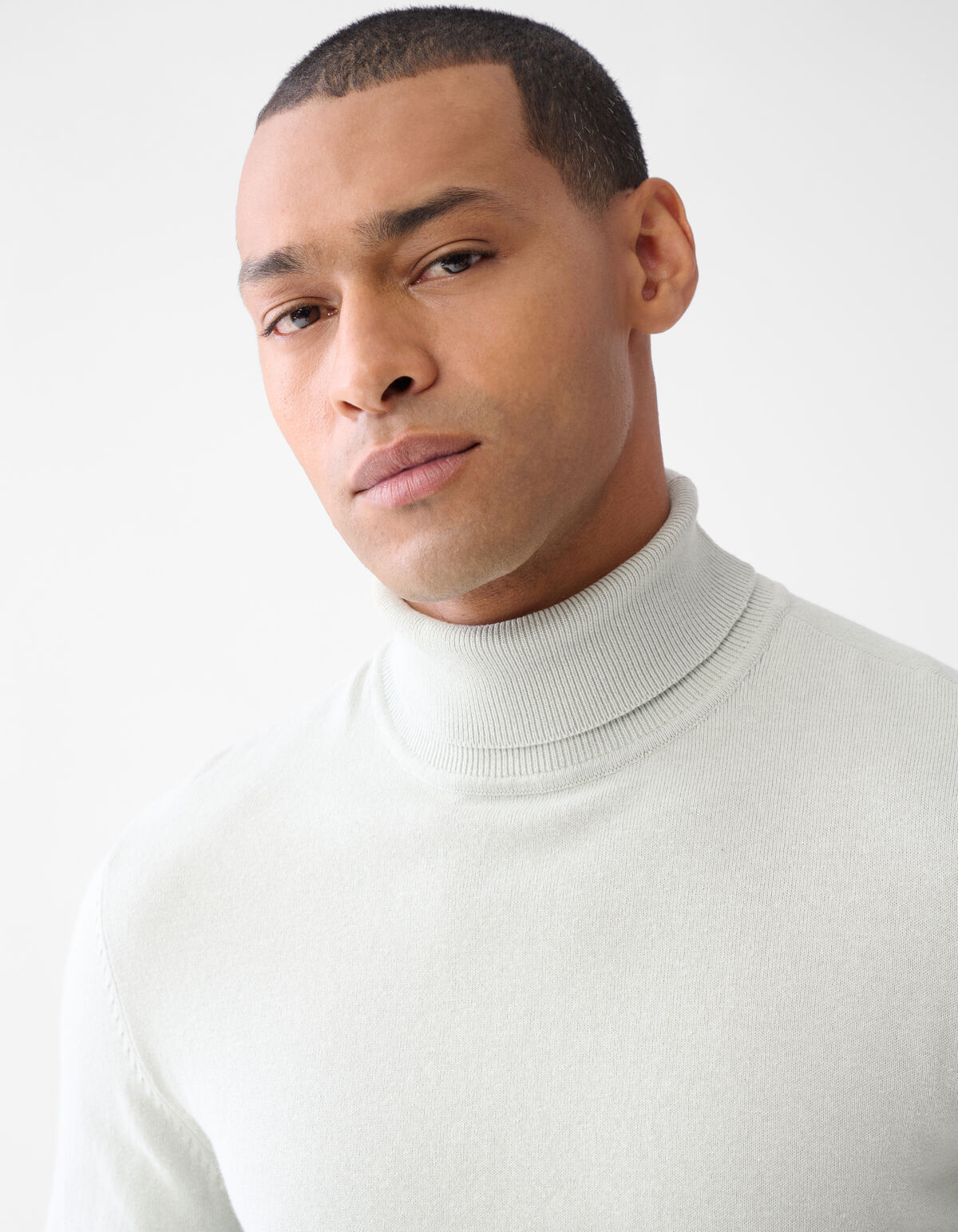 Basic Rollkragenpullover Hellgrau SHOEBY MEN