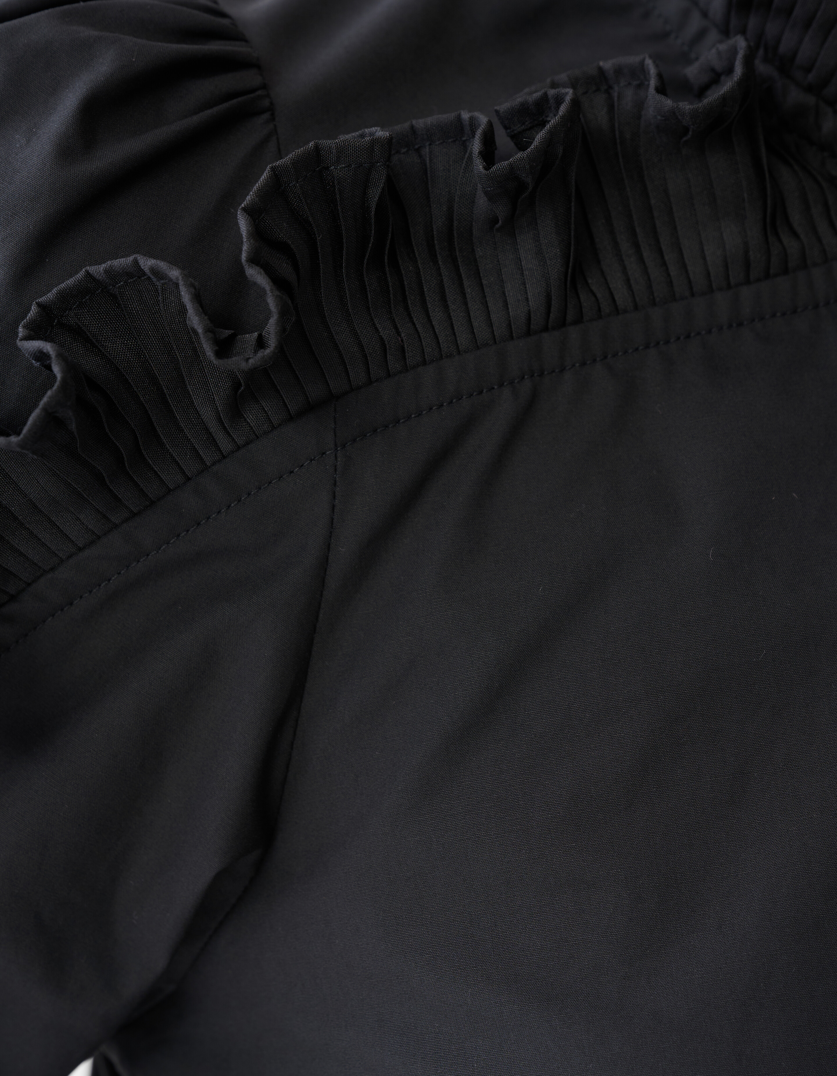 R&uuml;schen-Top Schwarz SHOEBY WOMEN