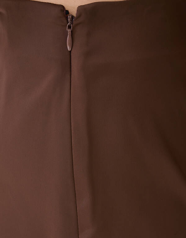 Asymmetrischer Rock Braun SHOEBY WOMEN