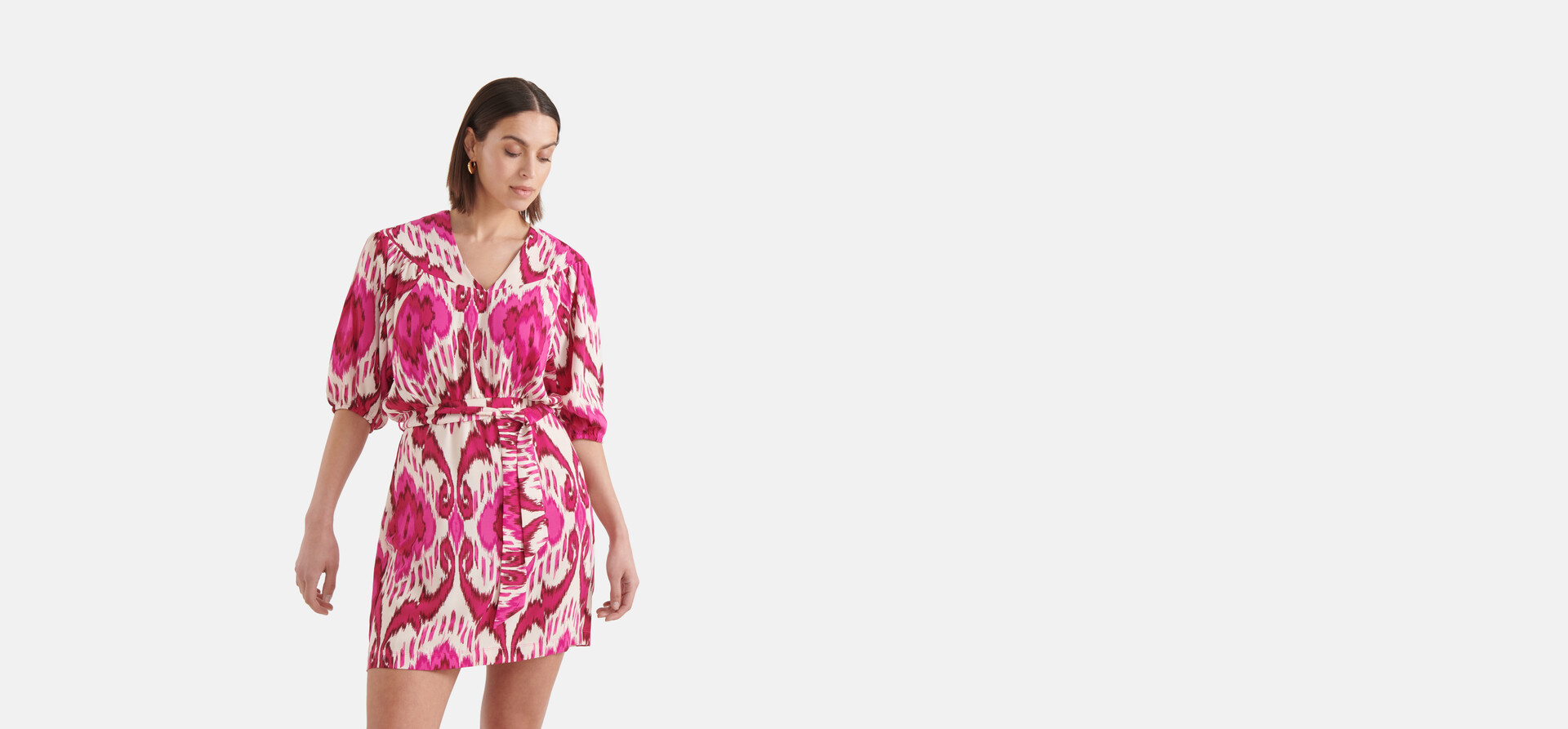 Graphic Print Kleid Rosa SHOEBY WOMEN