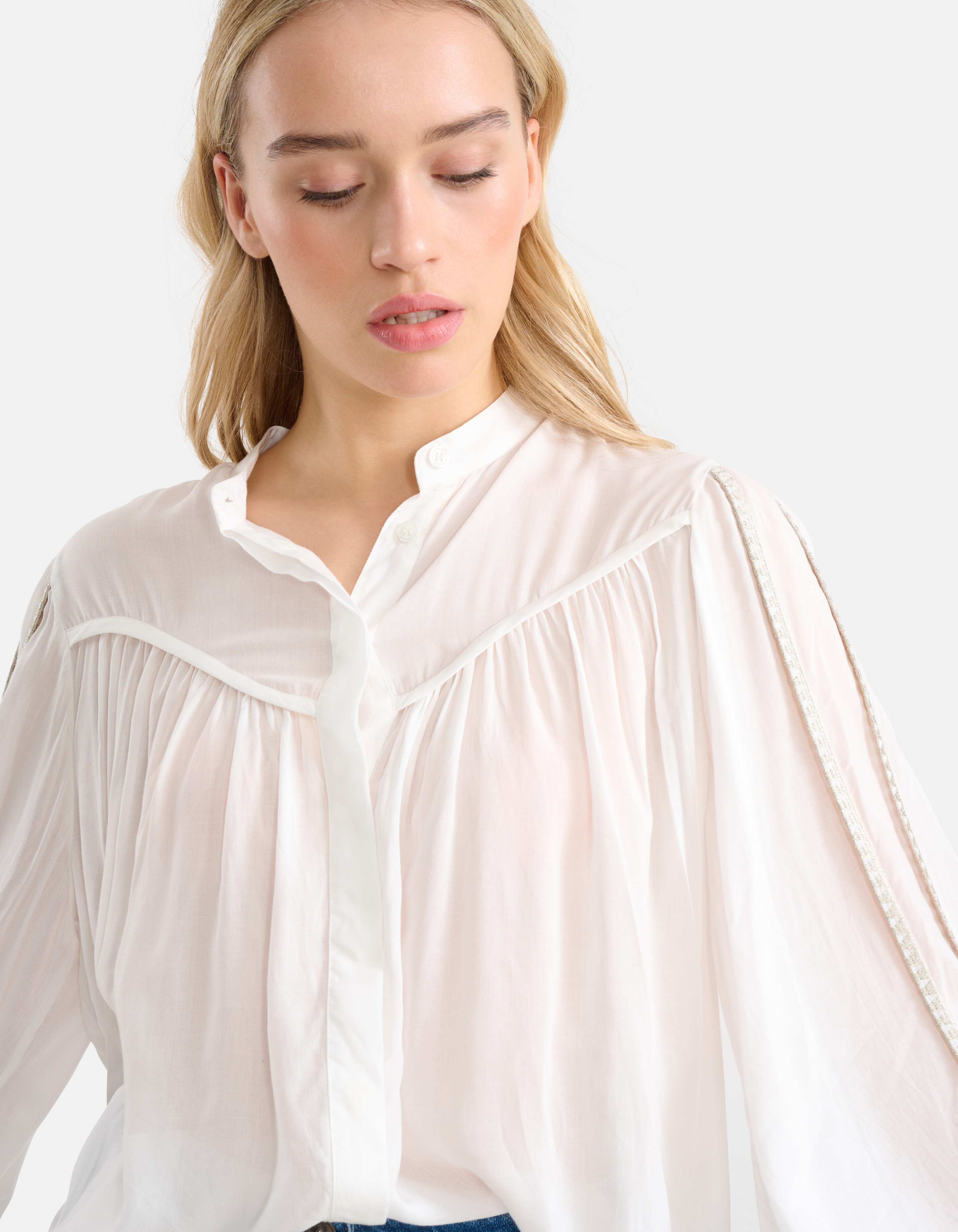 Faltenbluse Off White By Mieke SHOEBY WOMEN