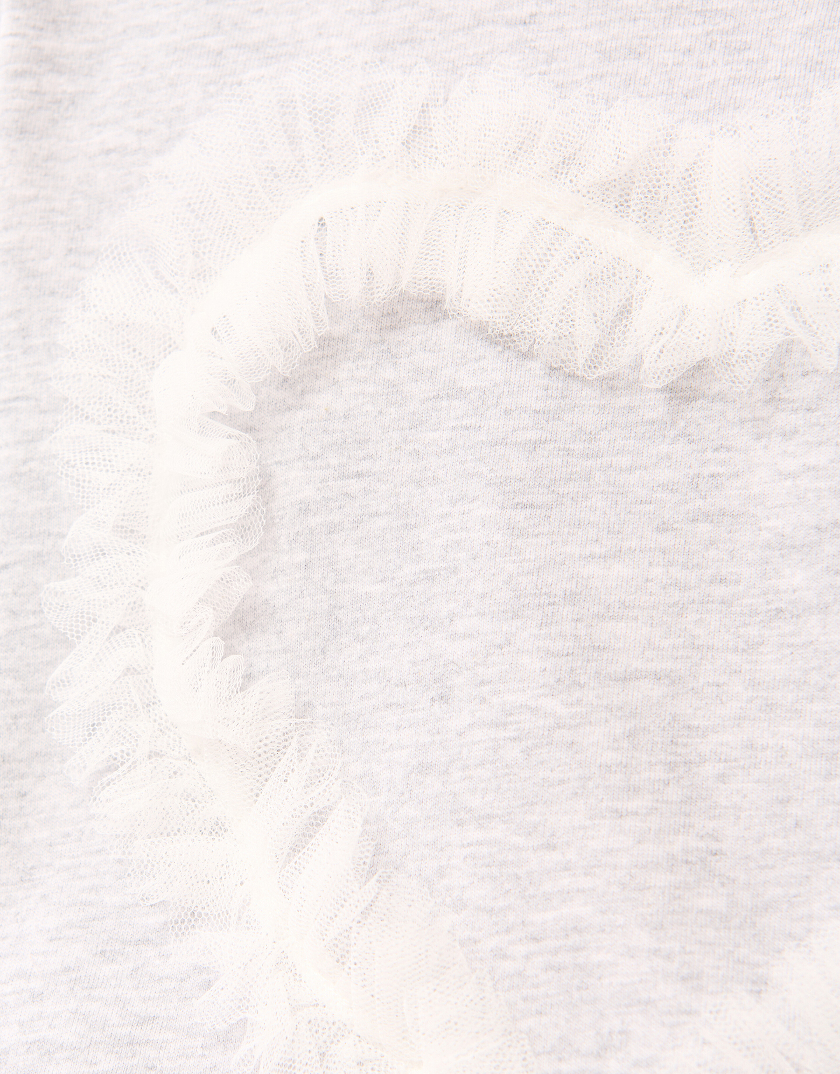 Mesh Heart T-shirt Hellgrau SHOEBY GIRLS