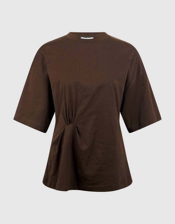 Knoten-T-Shirt Braun SHOEBY WOMEN