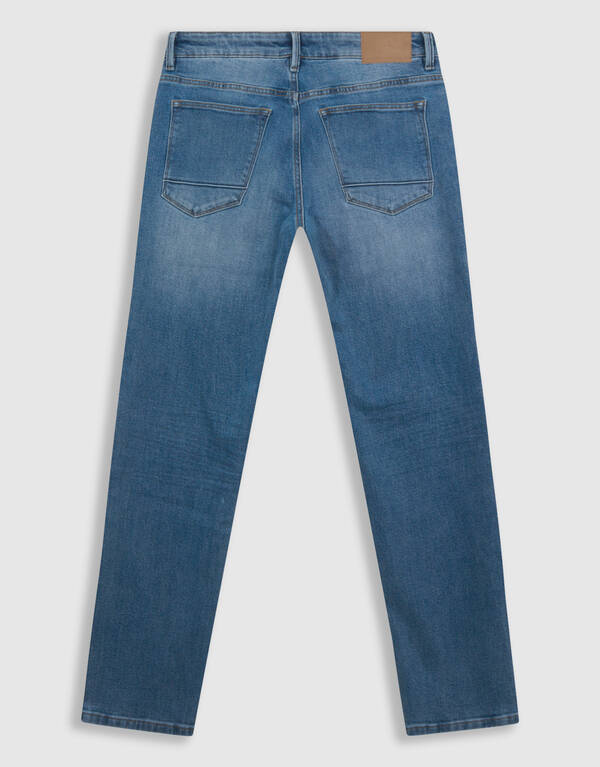 Straight Fit Jeans, mittelblau, L32 SHOEBY MEN