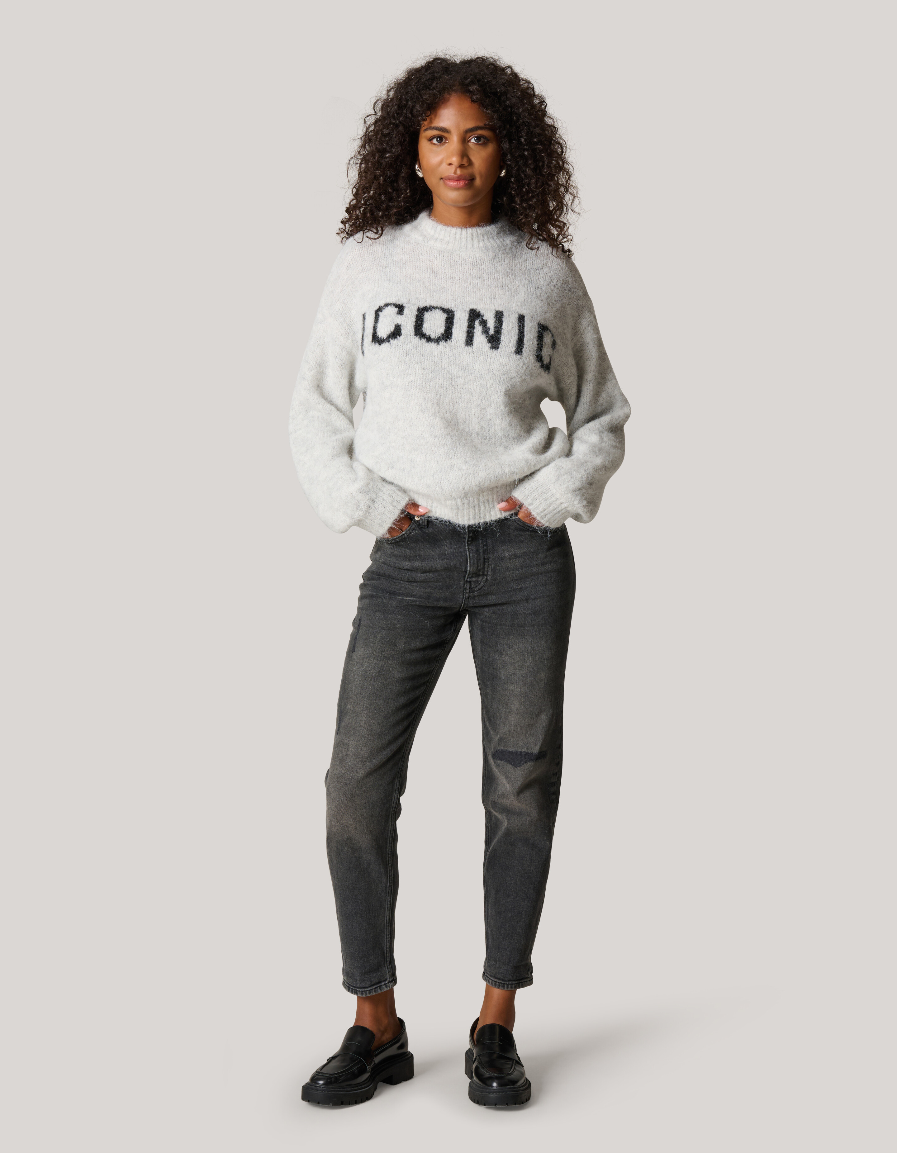Tapered Fit Jeans Dunkelgrau L29 SHOEBY WOMEN