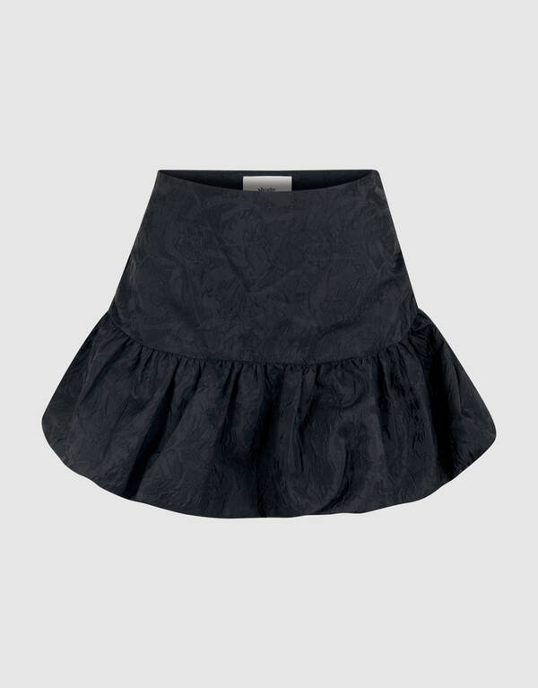 Jacquard-Minirock Schwarz SHOEBY WOMEN