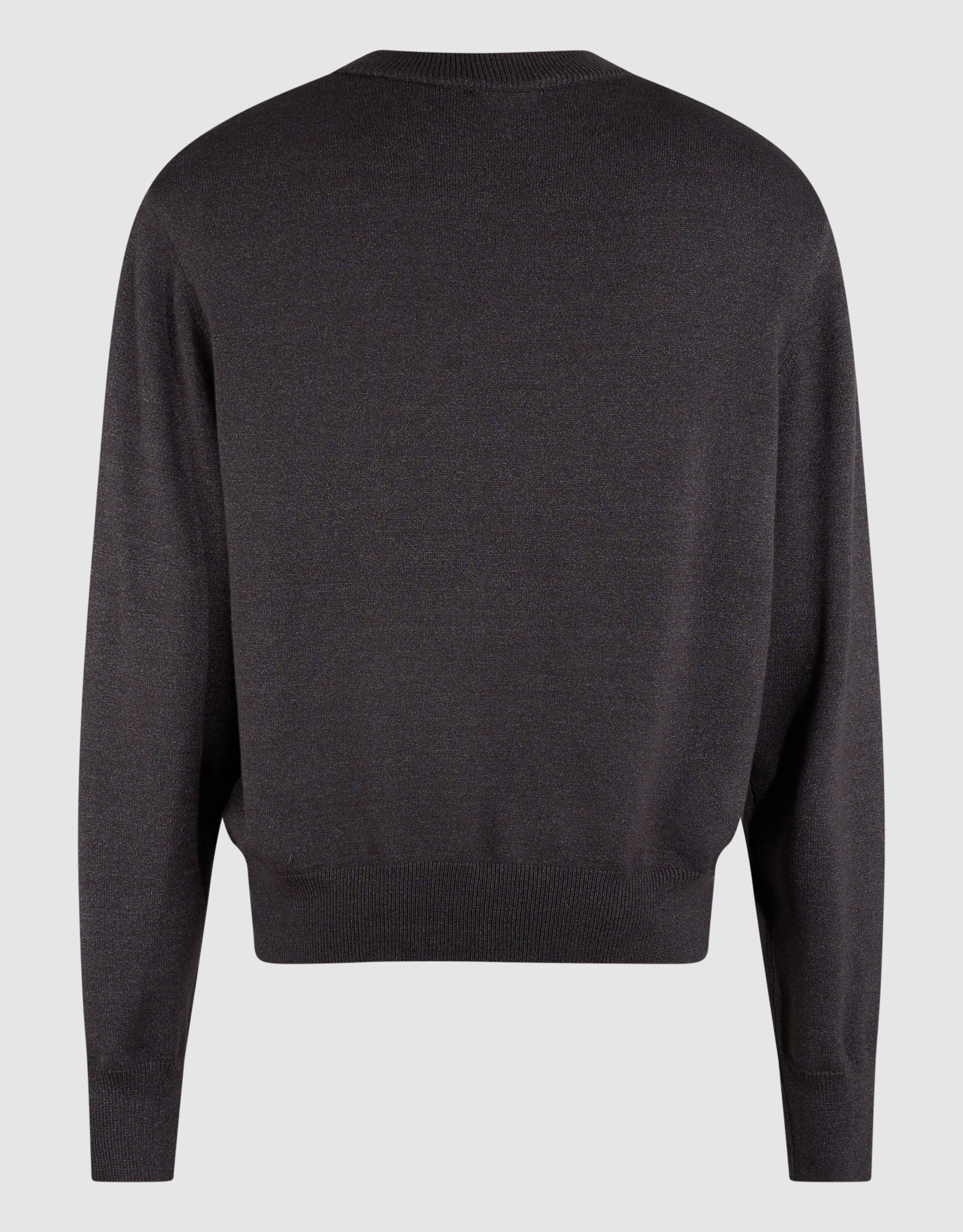 Shoulderpadded Strickpullover Dunkelgrau SHOEBY WOMEN
