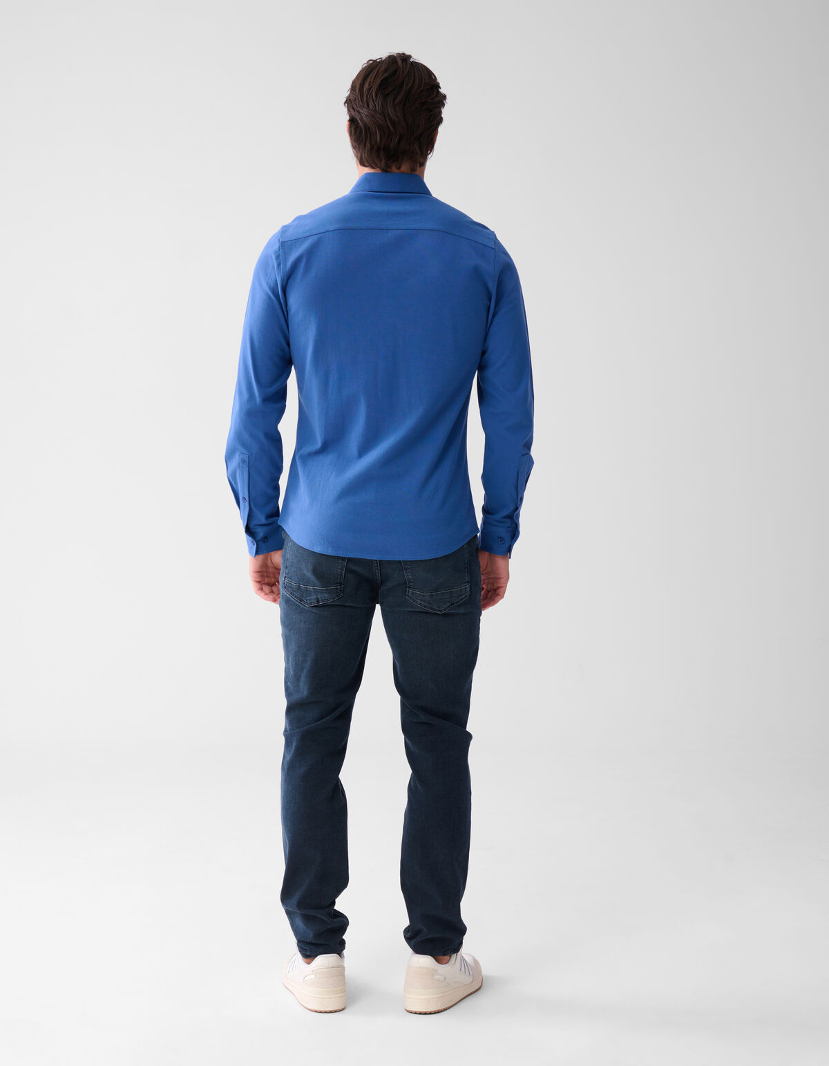 Piqué-Hemd Blau SHOEBY MEN