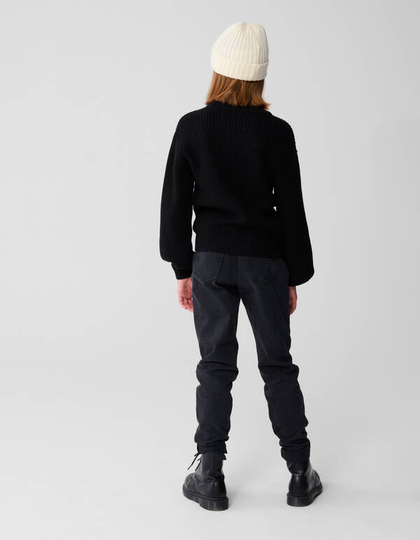 Pullover mit großem Herz SCHWARZ SHOEBY GIRLS