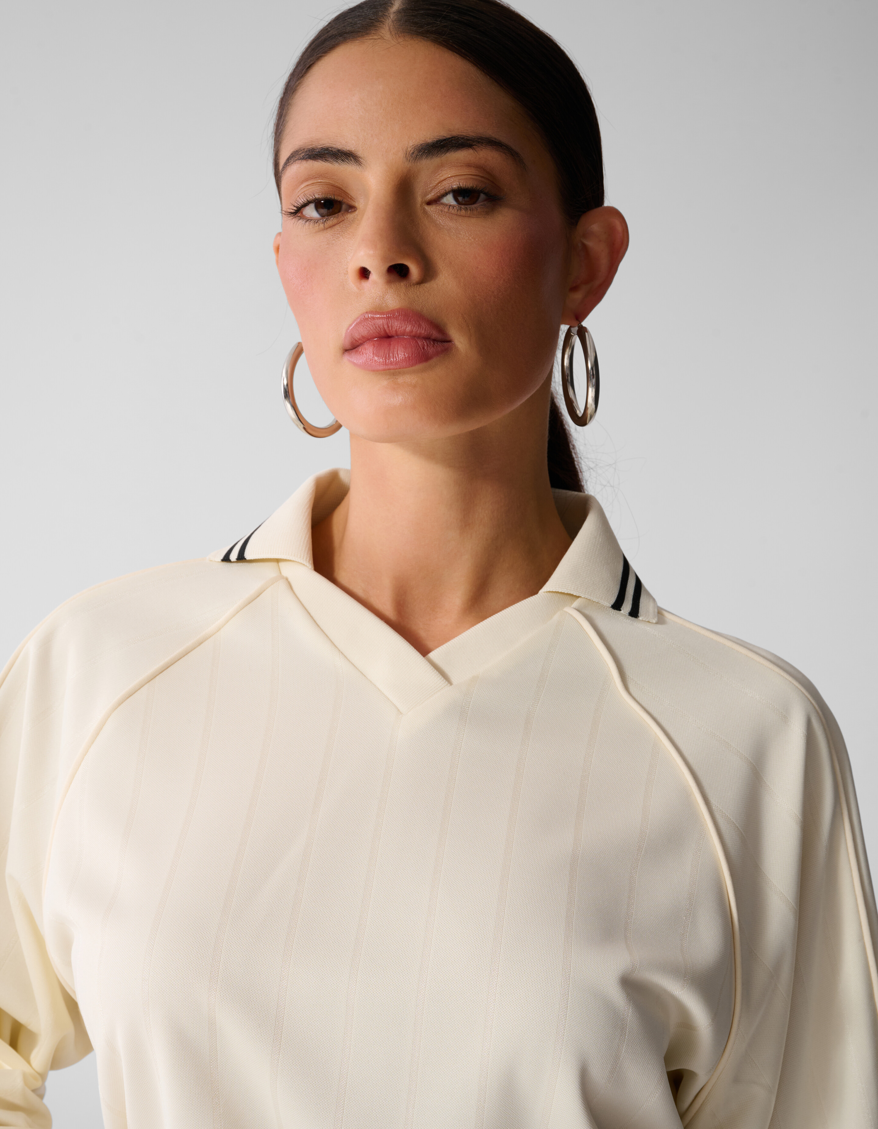 Sportliche Langarmshirt Gebrochenes Wei&szlig; By Anna SHOEBY WOMEN