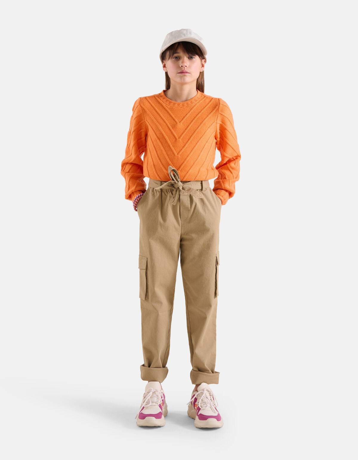 Struktur Pullover Orange SHOEBY GIRLS