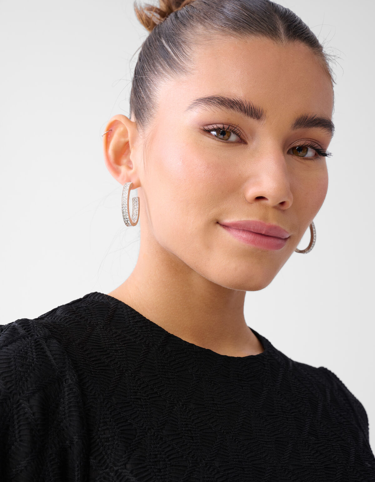 Swirl Textur Top Schwarz SHOEBY WOMEN