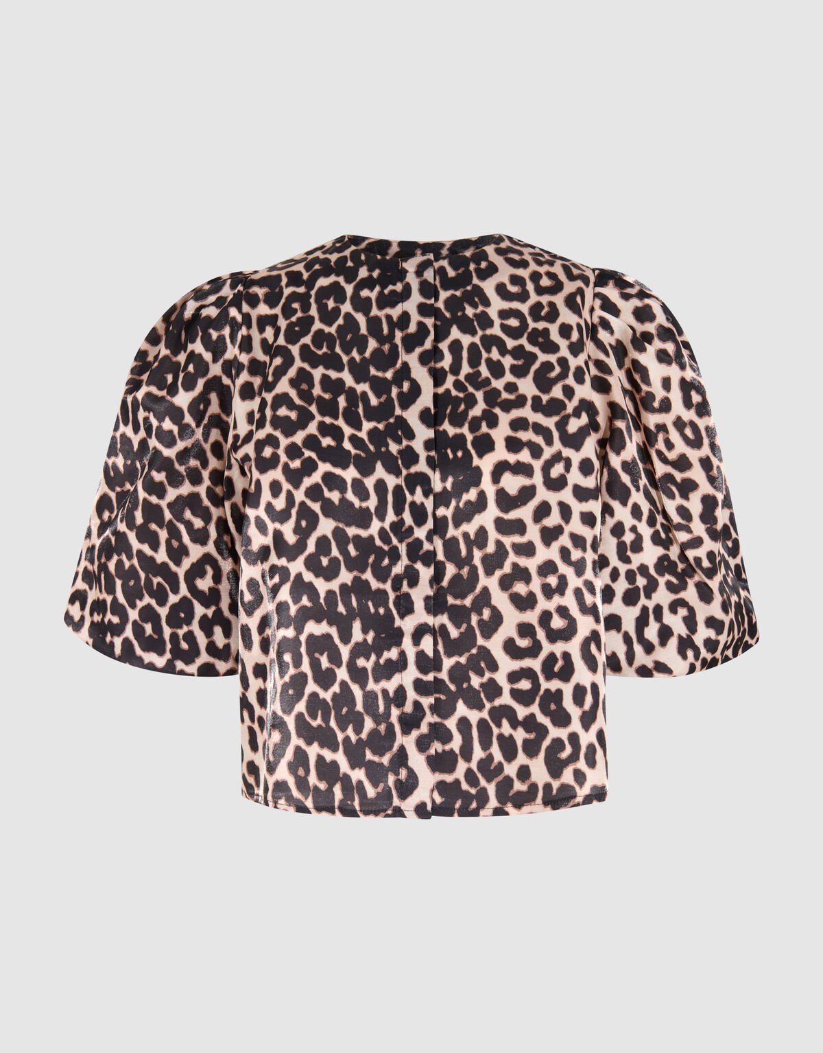 Puff Leopard Bluse Braun SHOEBY WOMEN
