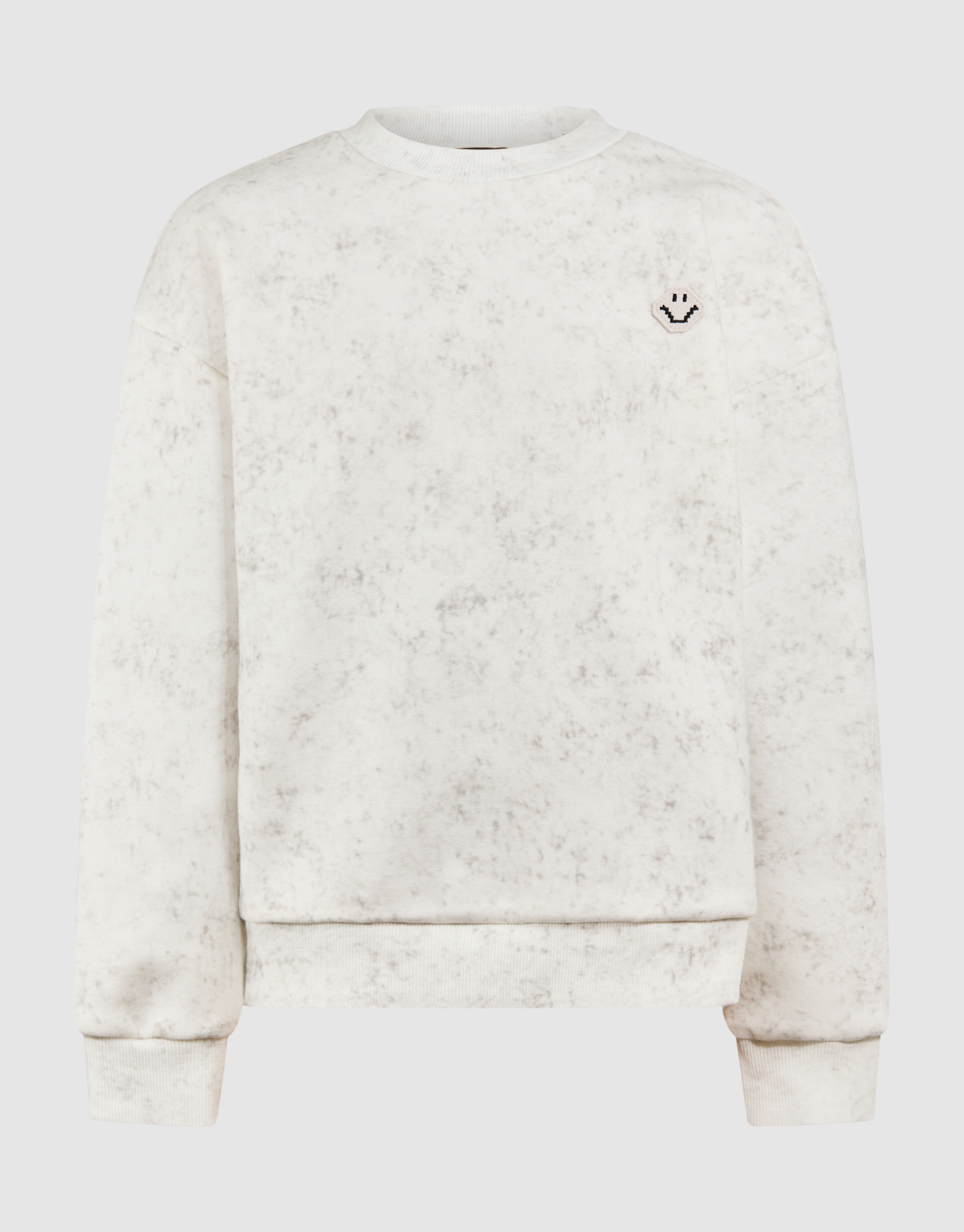 Bedruckter Smiley-Kunstpullover Weiß SHOEBY BOYS