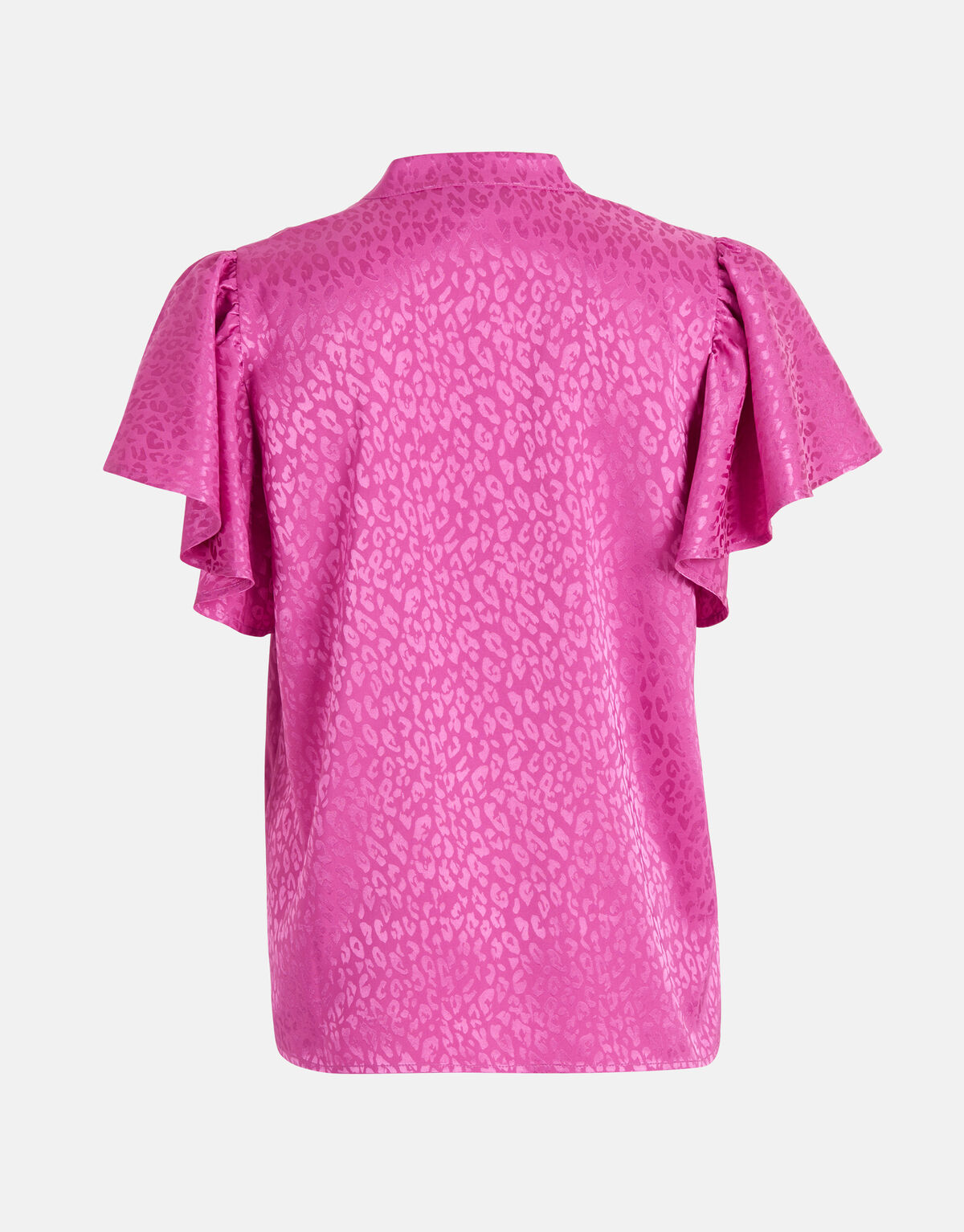 Jacquard-Rüschenbluse Rosa SHOEBY WOMEN