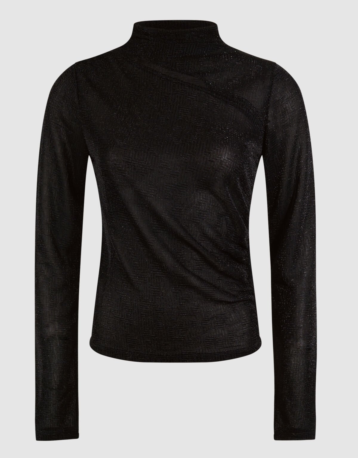 Schwarzes Glitzer-Top mit Ausschnitt SHOEBY WOMEN