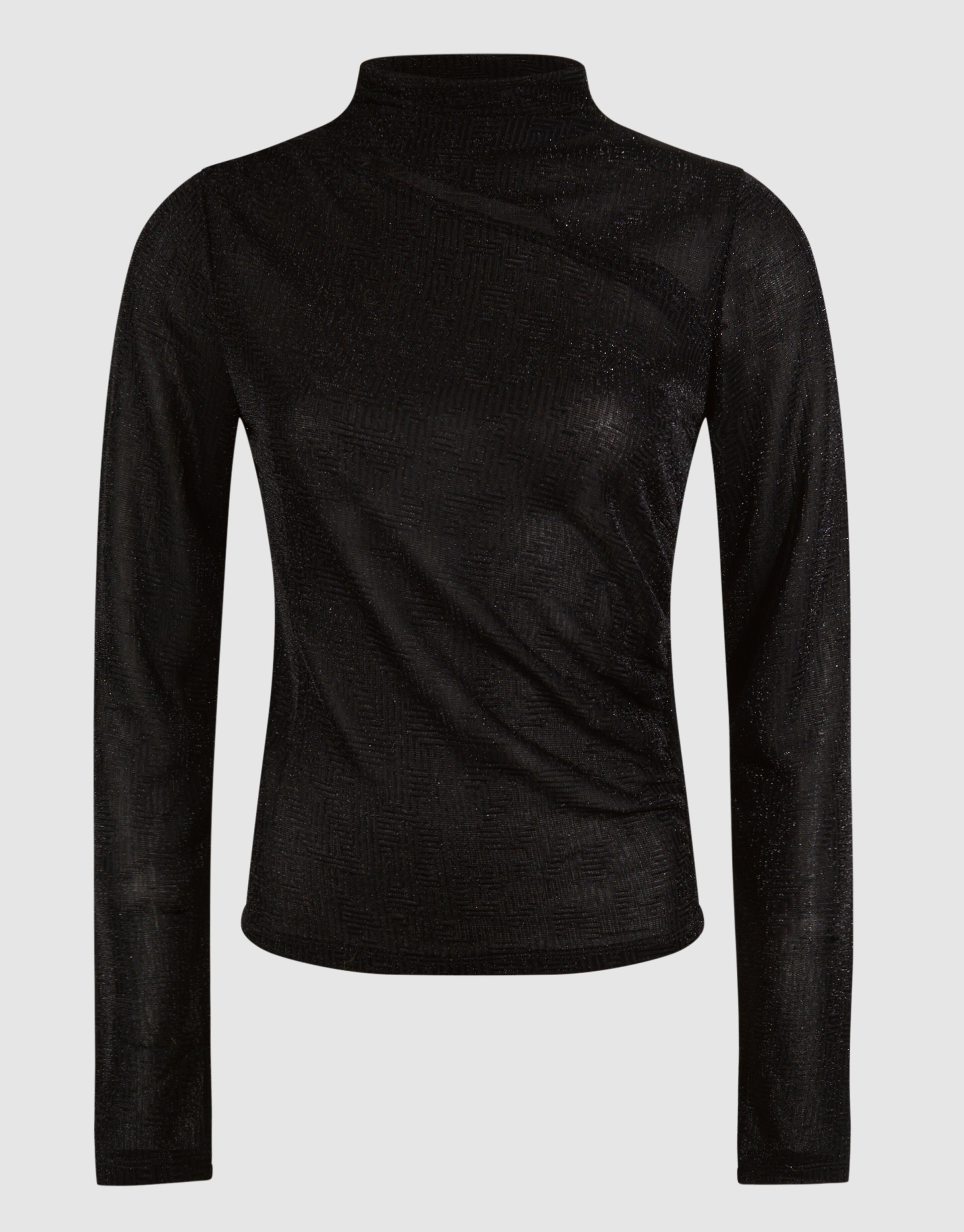 Schwarzes Glitzer-Top mit Ausschnitt SHOEBY WOMEN