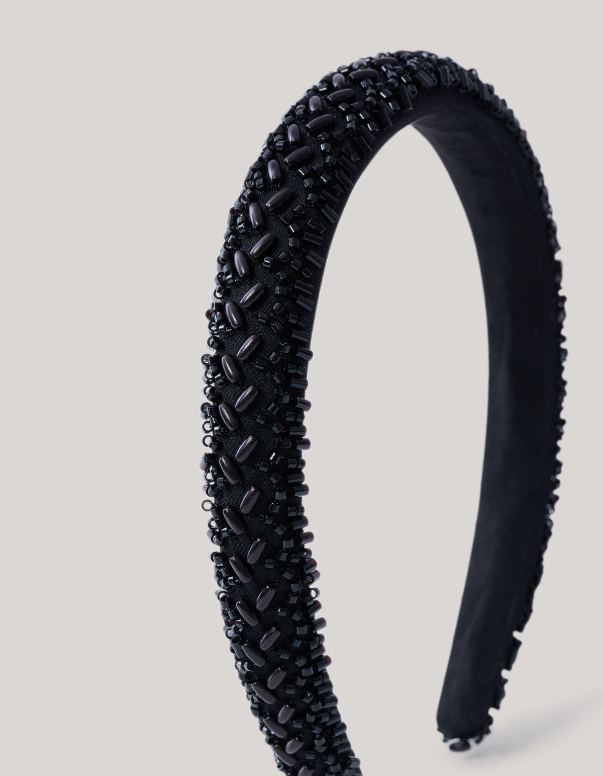 Perlen-Haarband Schwarz SHOEBY ACCESSOIRES