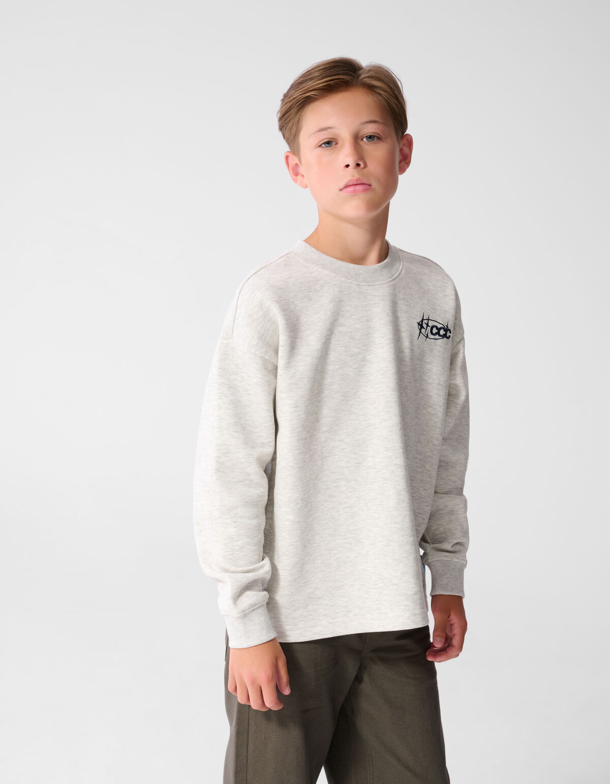 Culture Artwork Sweater Hellgrau SHOEBY BOYS