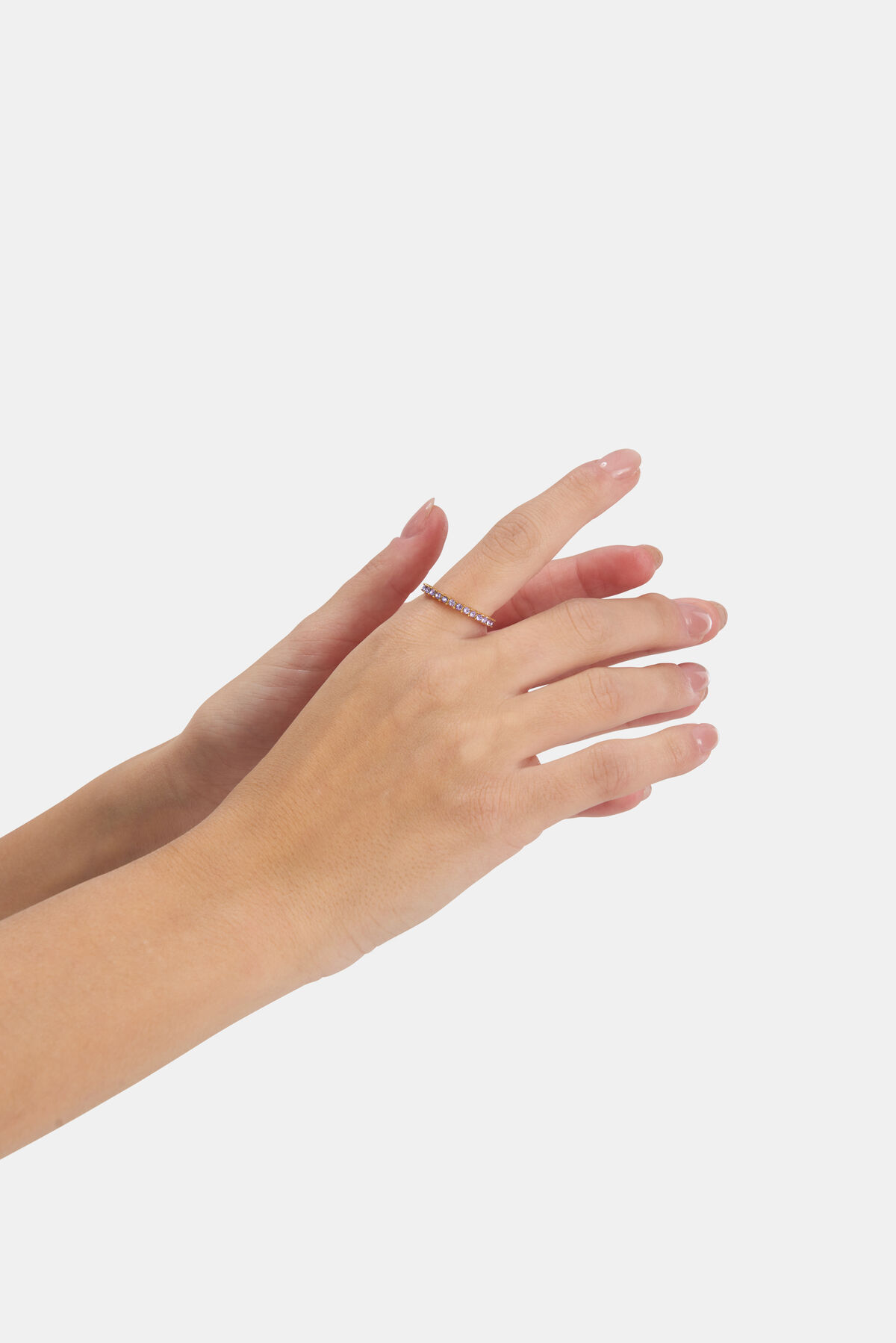 Violetter Stein Ring Edelstahl ACCESSOIRES SHOEBY