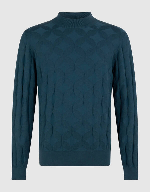 Glitzernder Strickpullover Dunkelgrün SHOEBY MEN