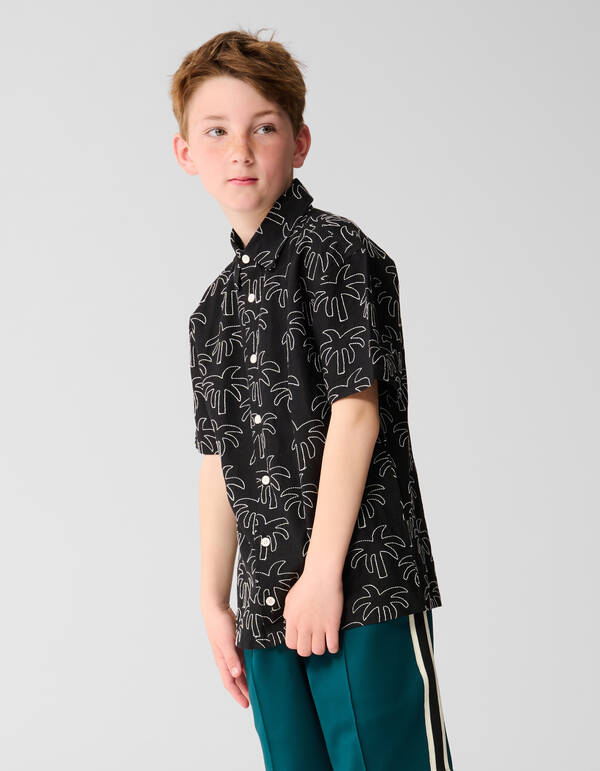 Palm Shirt Schwarz SHOEBY BOYS