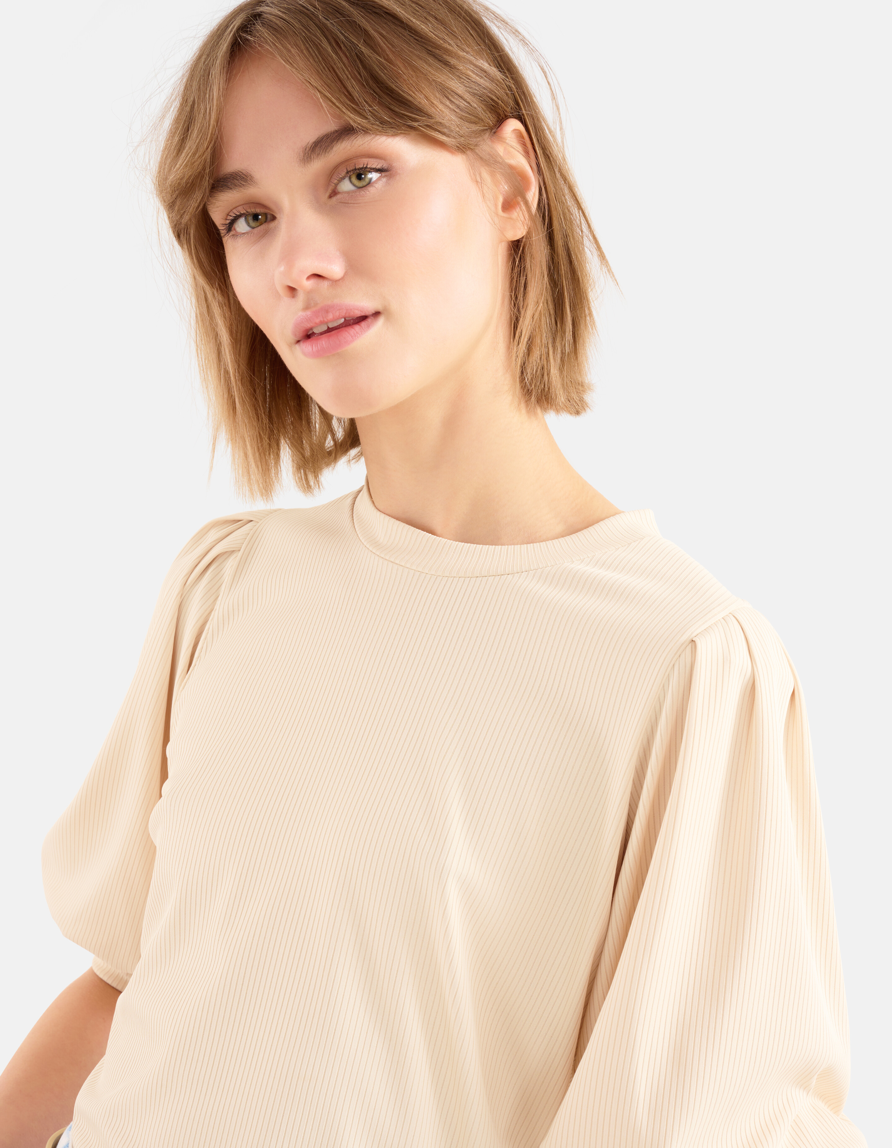Rippenoberteil Beige SHOEBY WOMEN