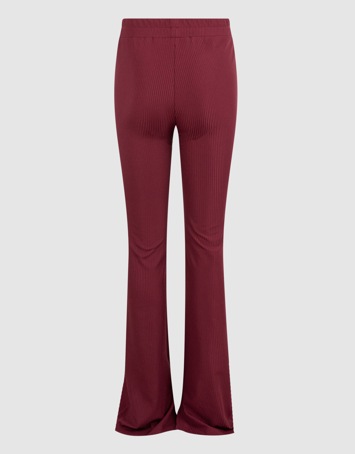 Einfarbige, gerippte Hose mit ausgestelltem Schnit SHOEBY GIRLS