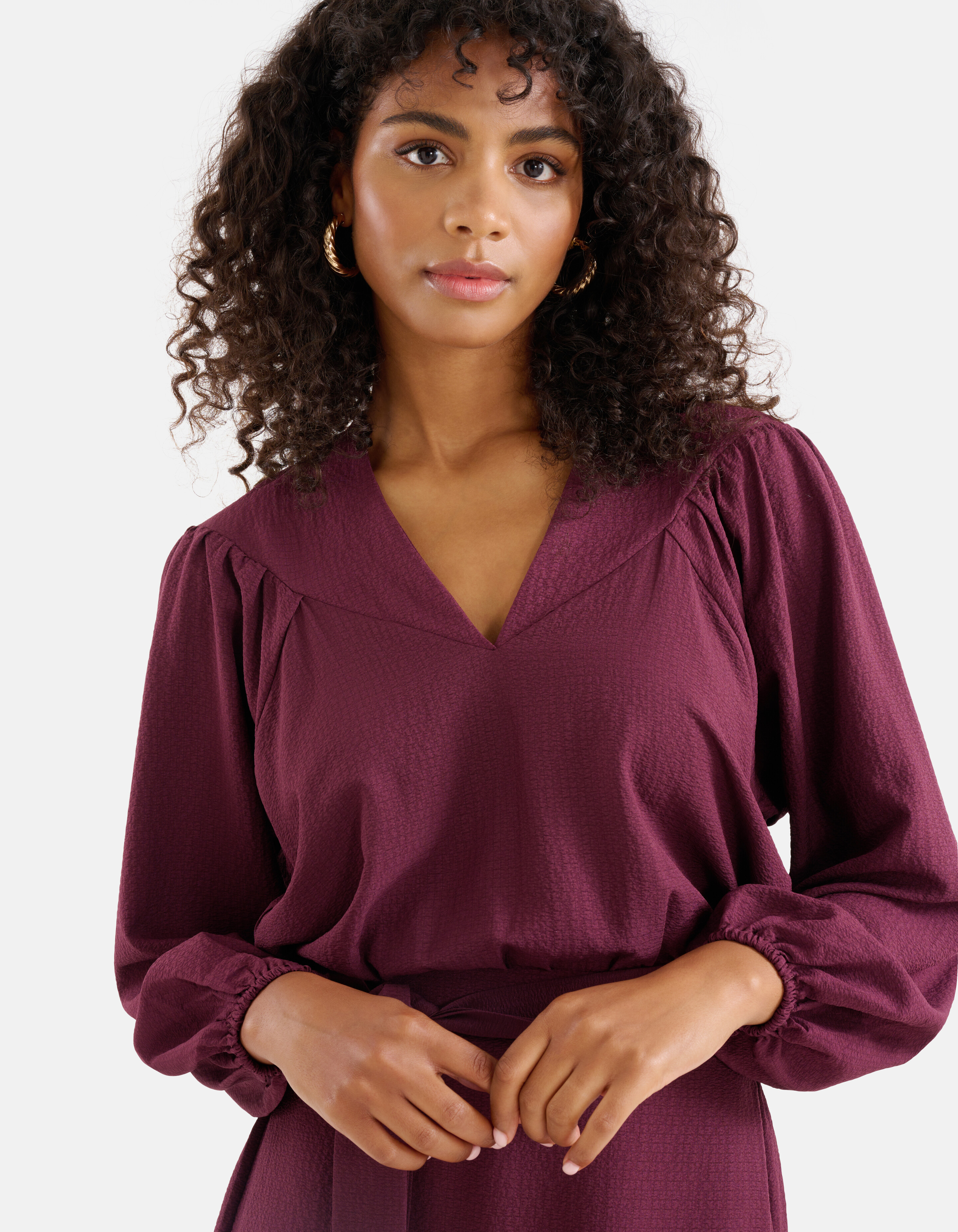 Struktur Kleid Bordeaux SHOEBY WOMEN