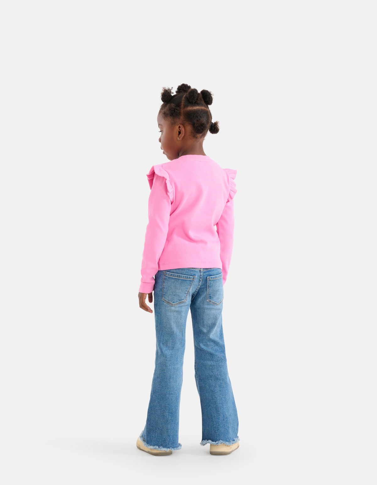 Rippenstrick-Langarmshirt Rosa SHOEBY GIRLS