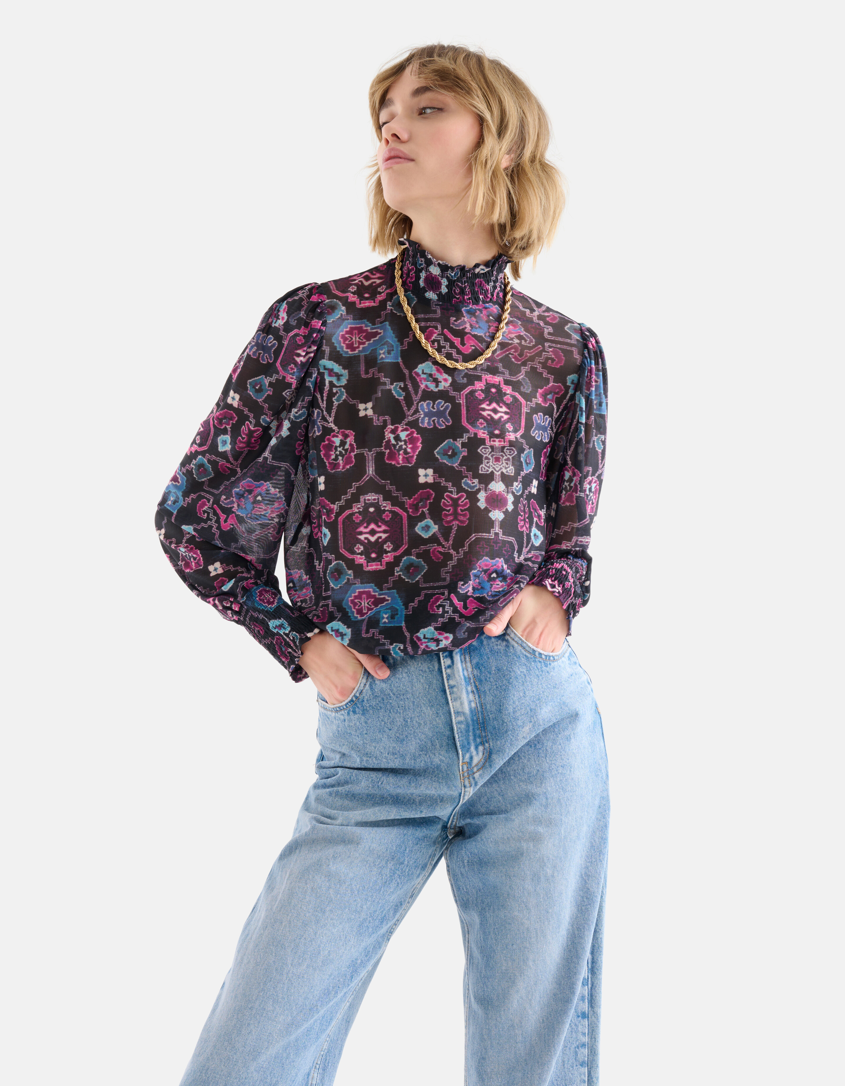 Retro-Netz-Top SHOEBY WOMEN
