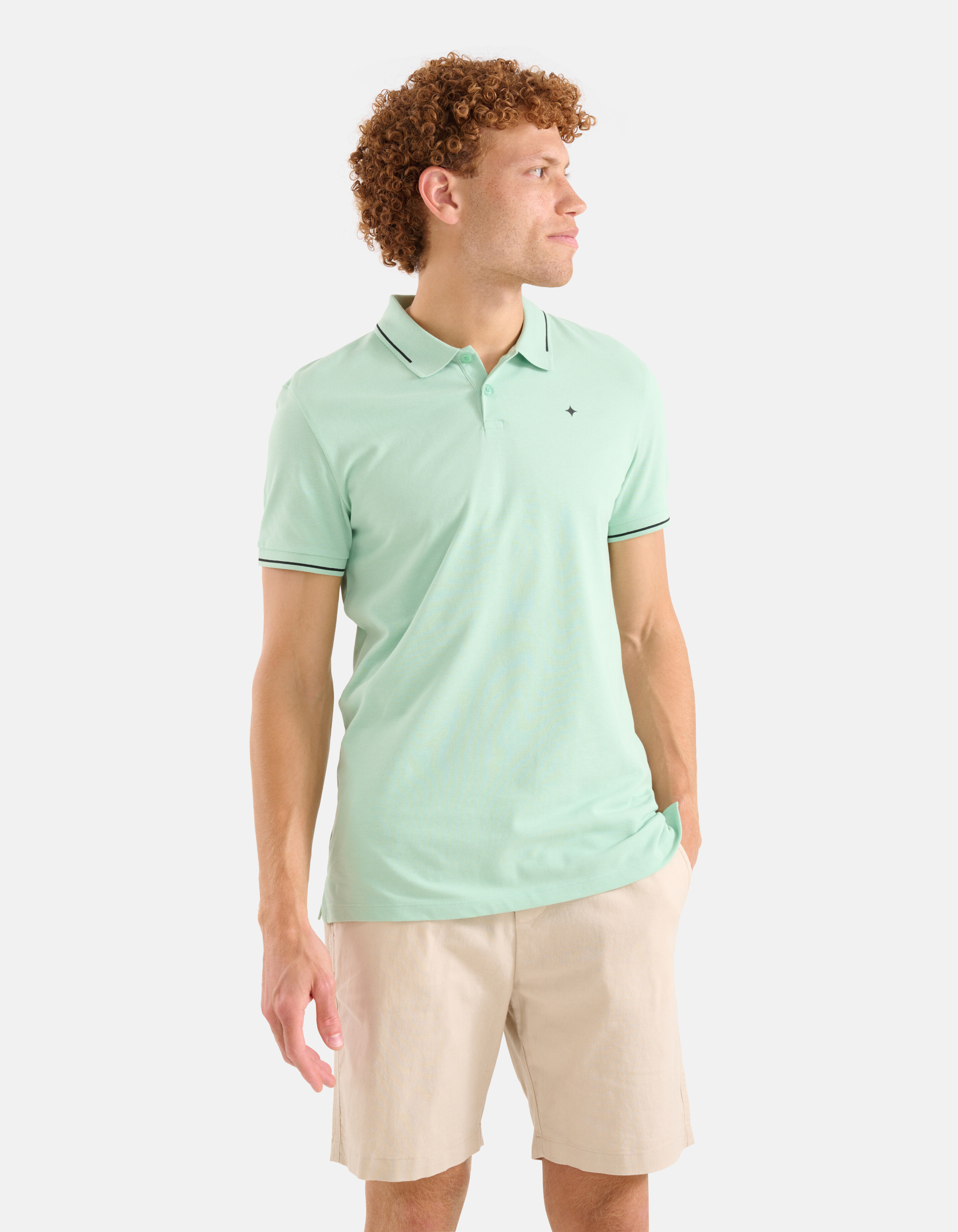 Basic Polo Hellgrün SHOEBY MEN