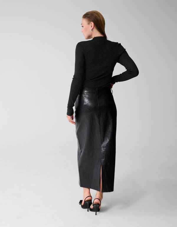 Carpenter Veganer Lederrock Schwarz SHOEBY WOMEN