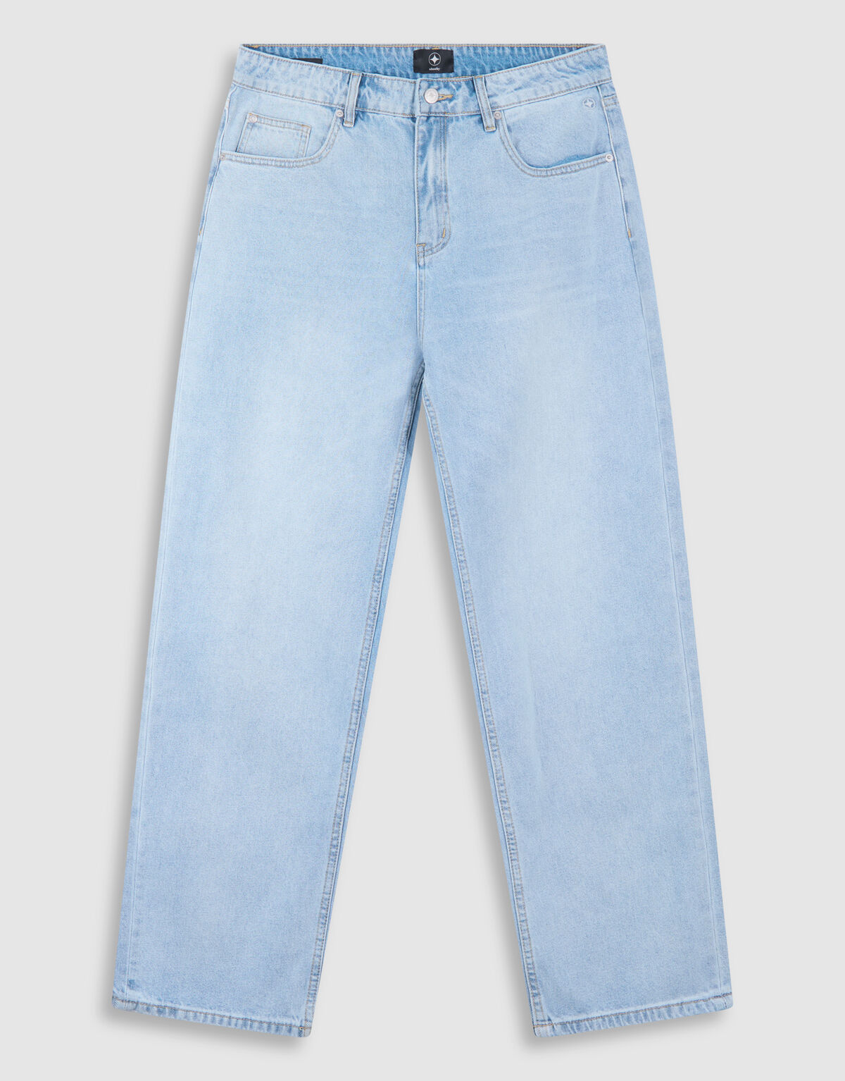 Baggy Fit Jeans Gebleicht L32 SHOEBY MEN