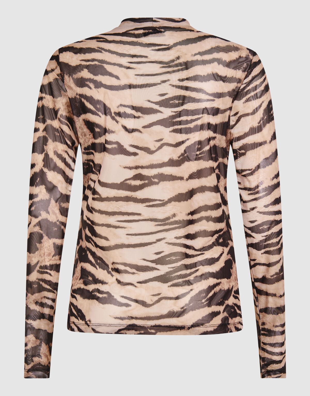 Mesh Tiger Top Lichtbruin SHOEBY WOMEN