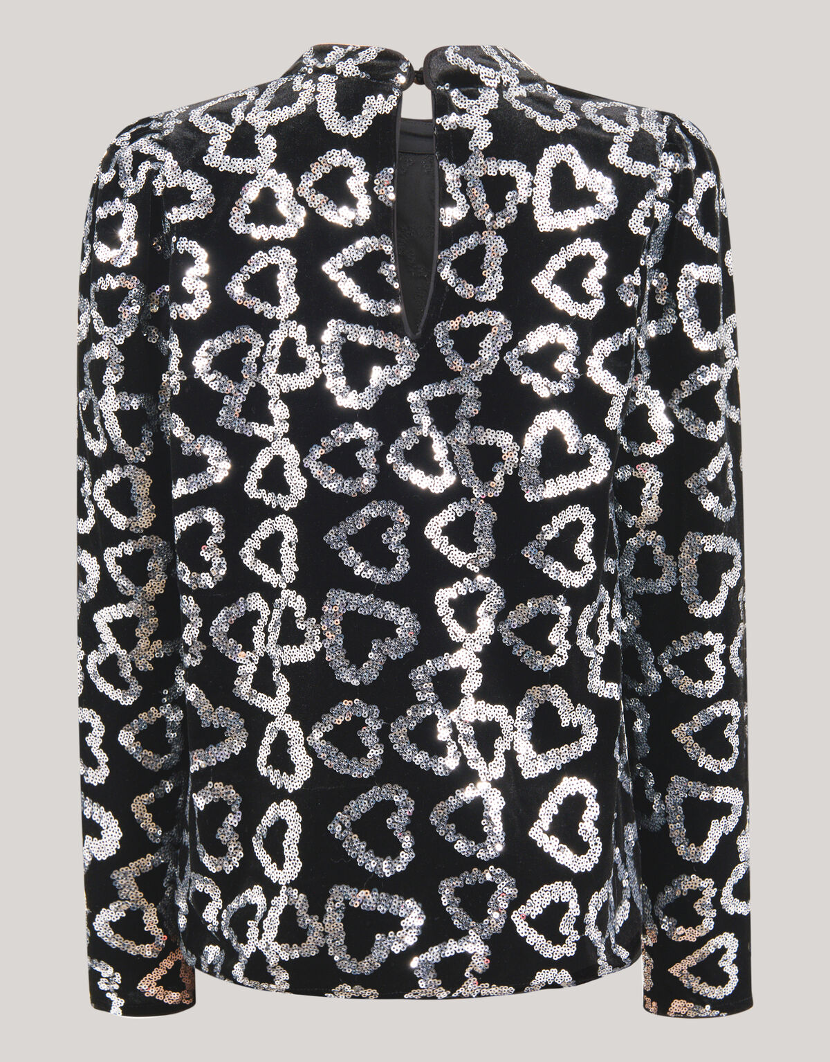 Glitter Heart Top Schwarz SHOEBY GIRLS