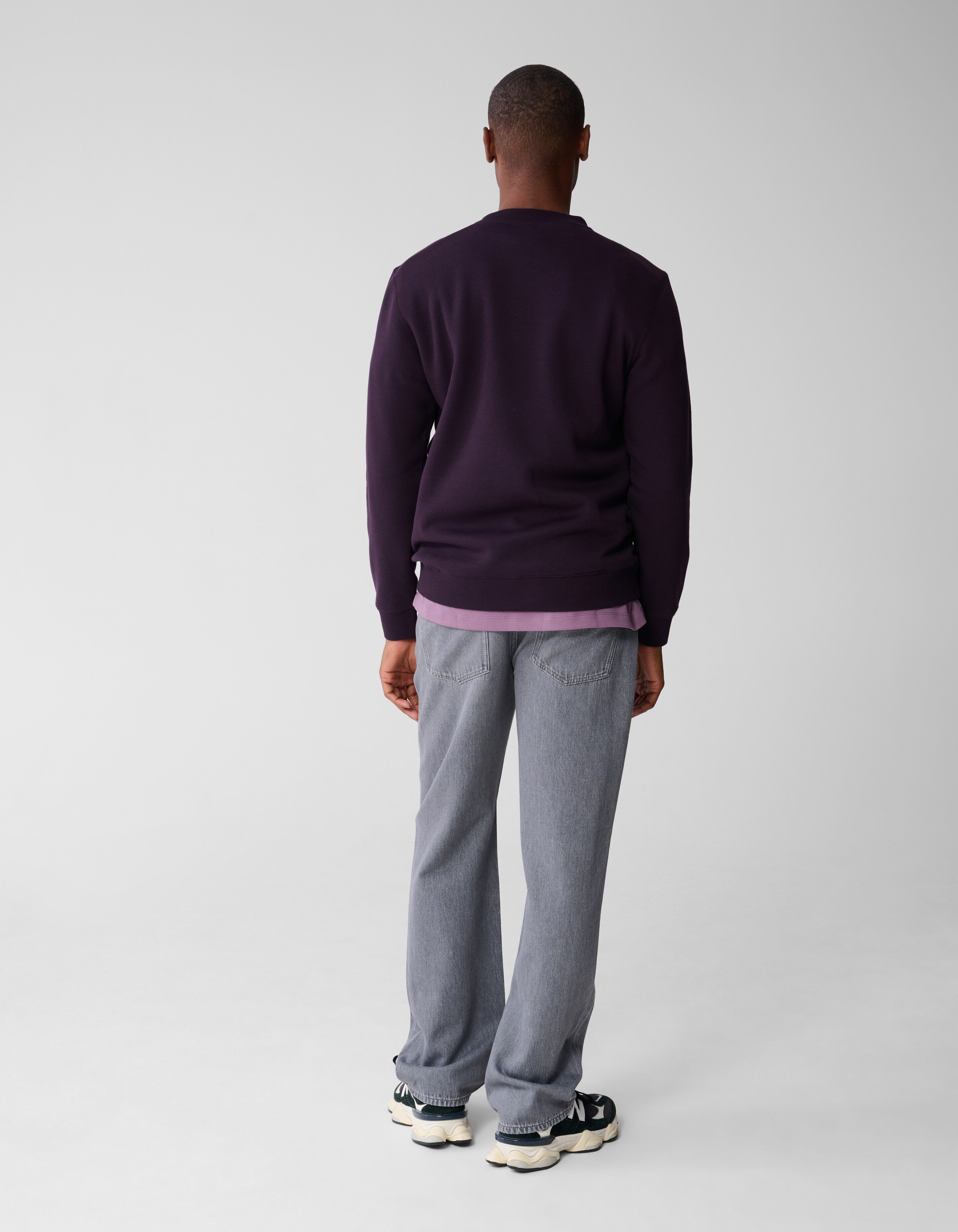 Badge Sweater Dunkelrot SHOEBY MEN