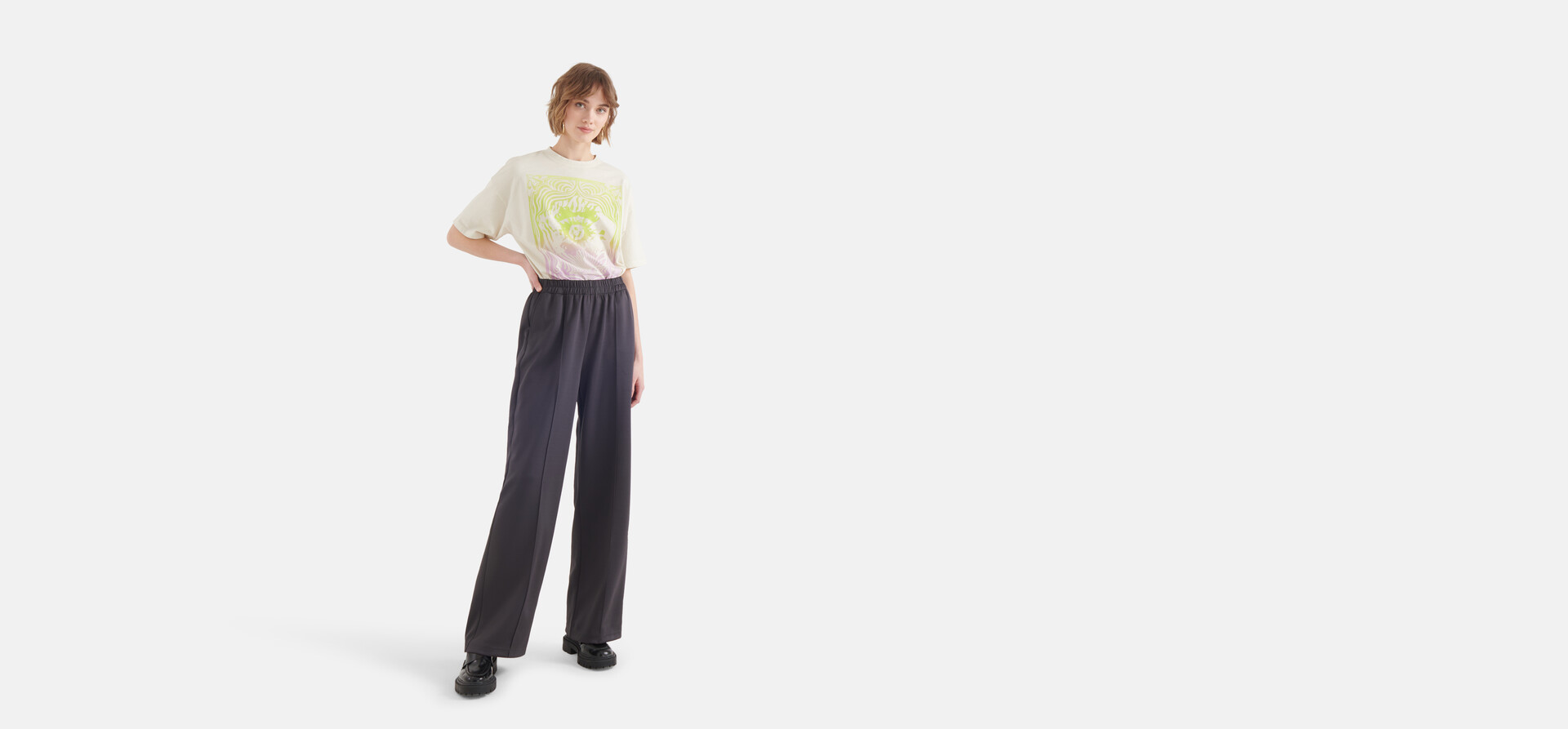 Basic Jogger-Hose Dunkelgrau SHOEBY WOMEN