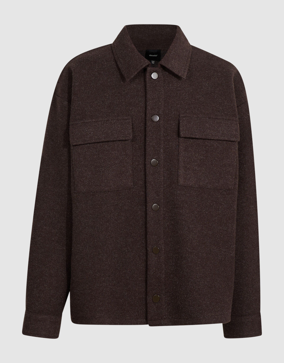 Felt Overshirt Dunkelbraun SHOEBY BOYS