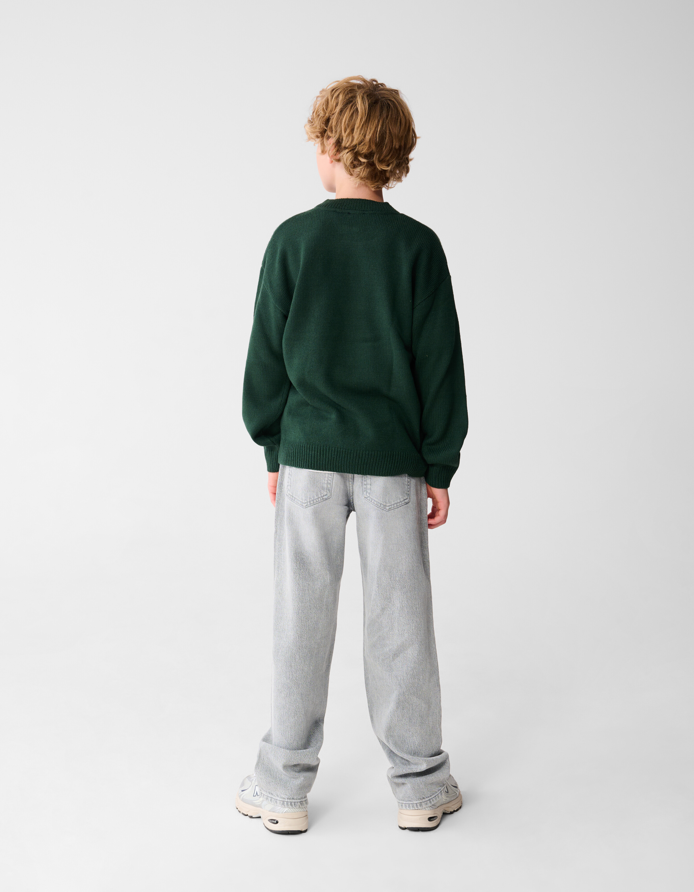 Baggy Fit Jeans Hellgrau SHOEBY BOYS