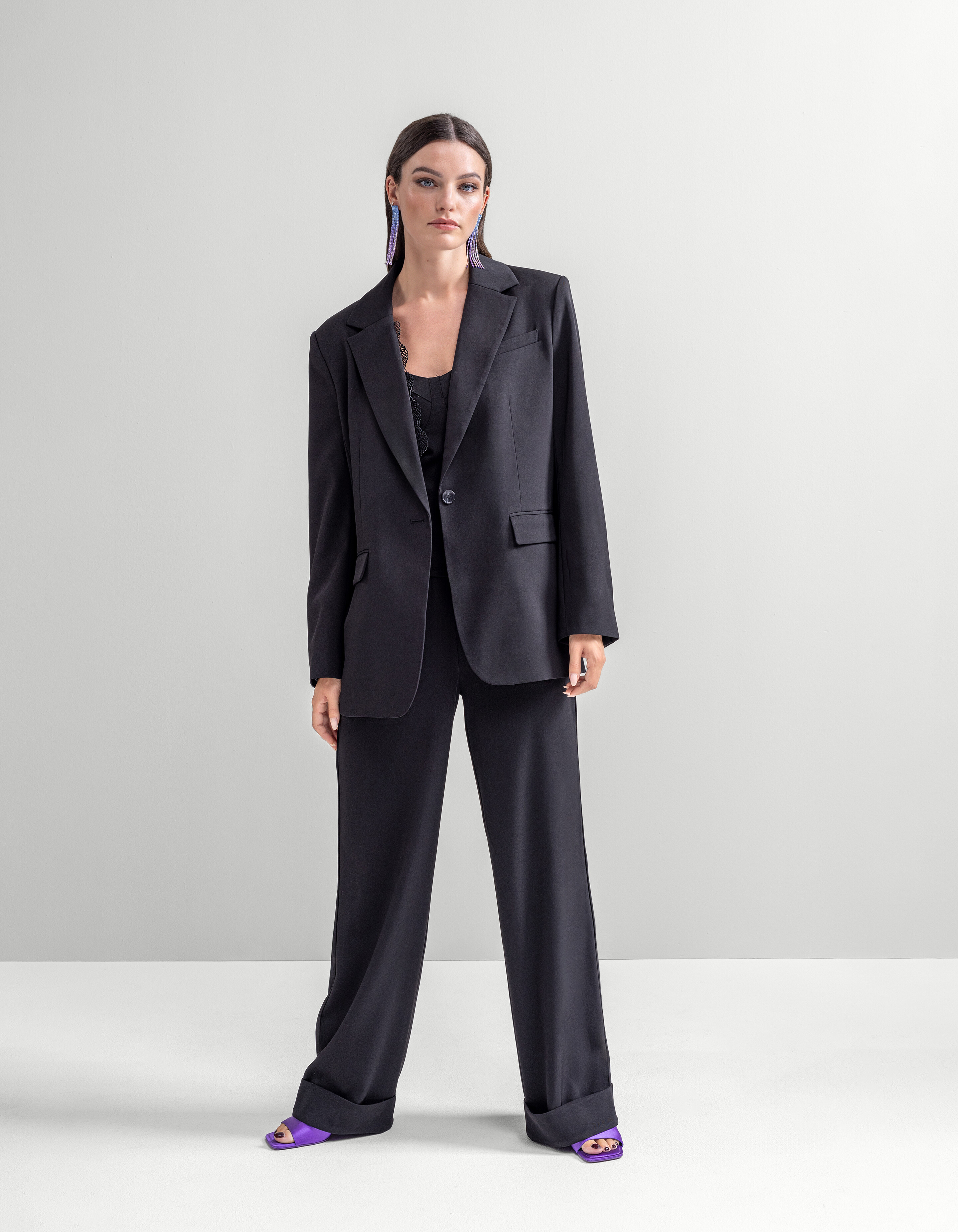 Wickelhosen mit weitem Bein Schwarz SHOEBY WOMEN