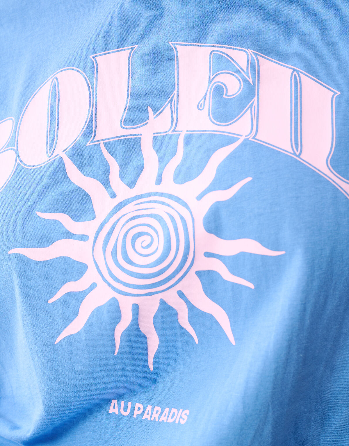 Soleil Kunstwerk T-shirt Blau SHOEBY WOMEN