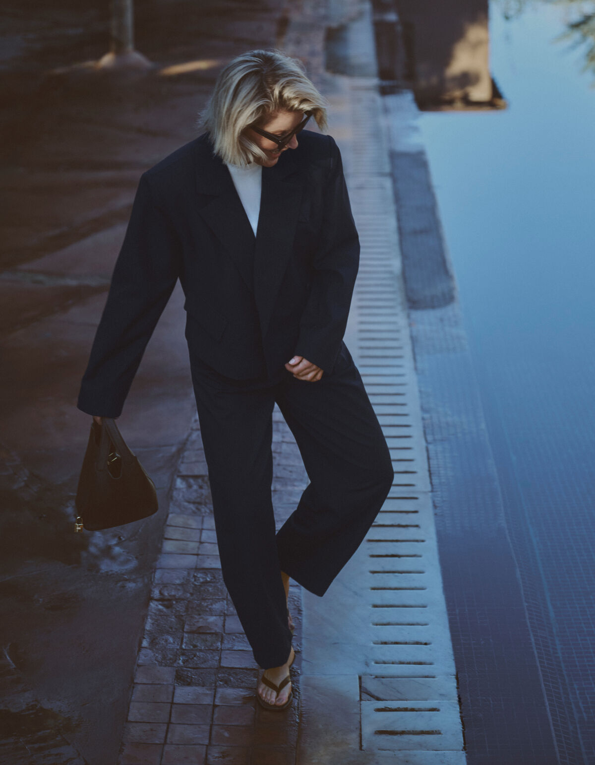 Plissierte Hose Dunkelblau Von Lonneke SHOEBY WOMEN