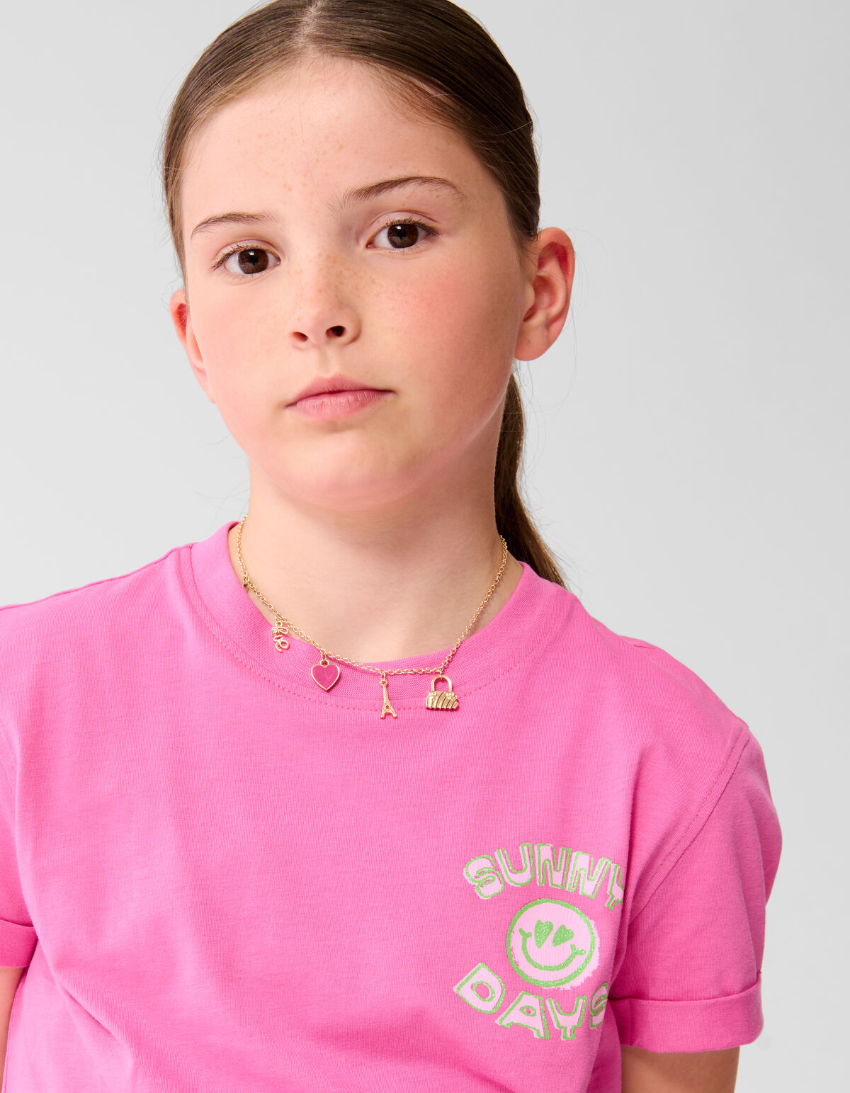 Sunny Artwork T-shirt Rosa SHOEBY GIRLS