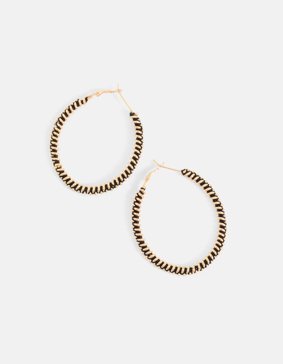 Ovale Ohrringe Schwarz SHOEBY ACCESSOIRES